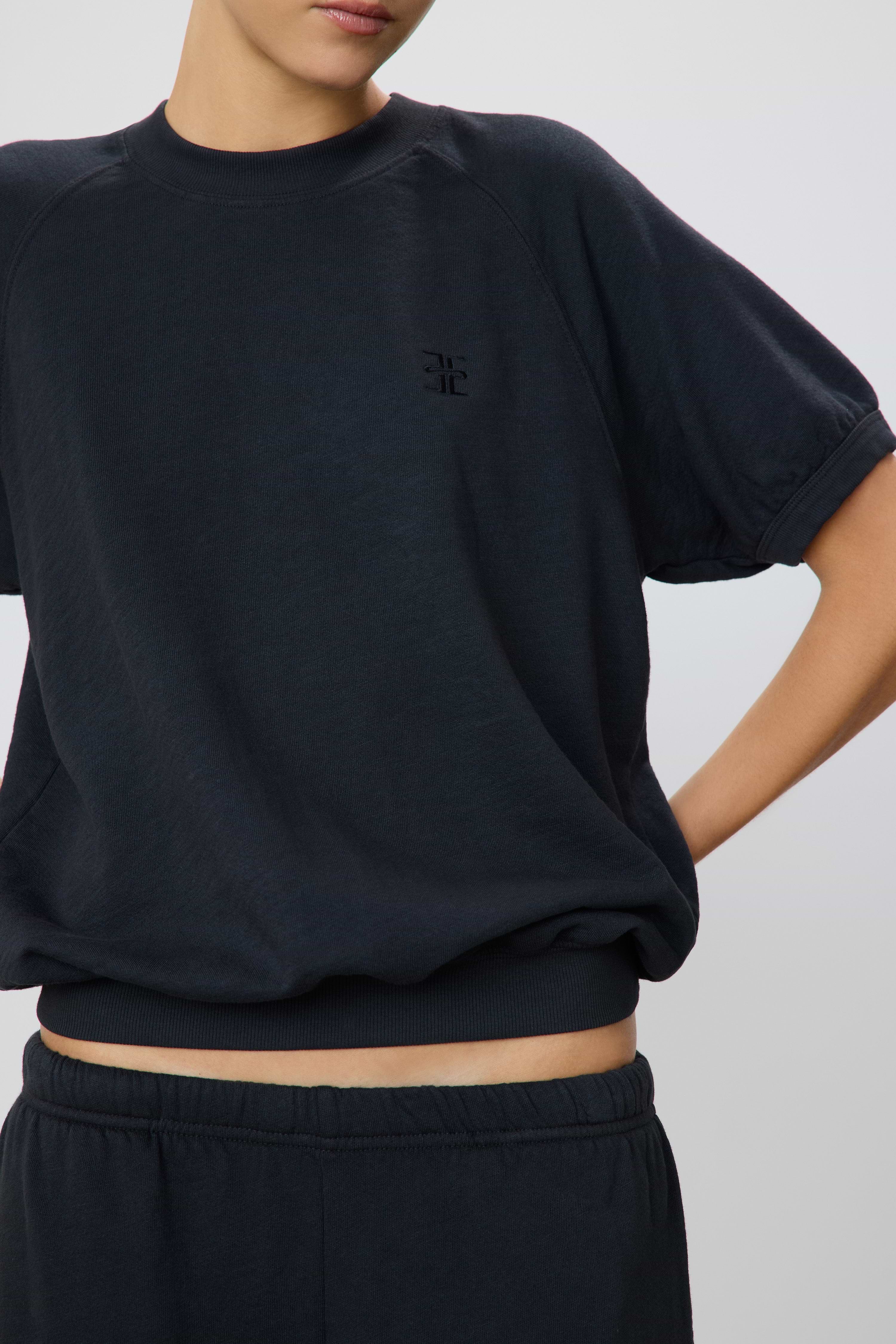 ÉTERNE Short Sleeve Raglan Sweatshirt