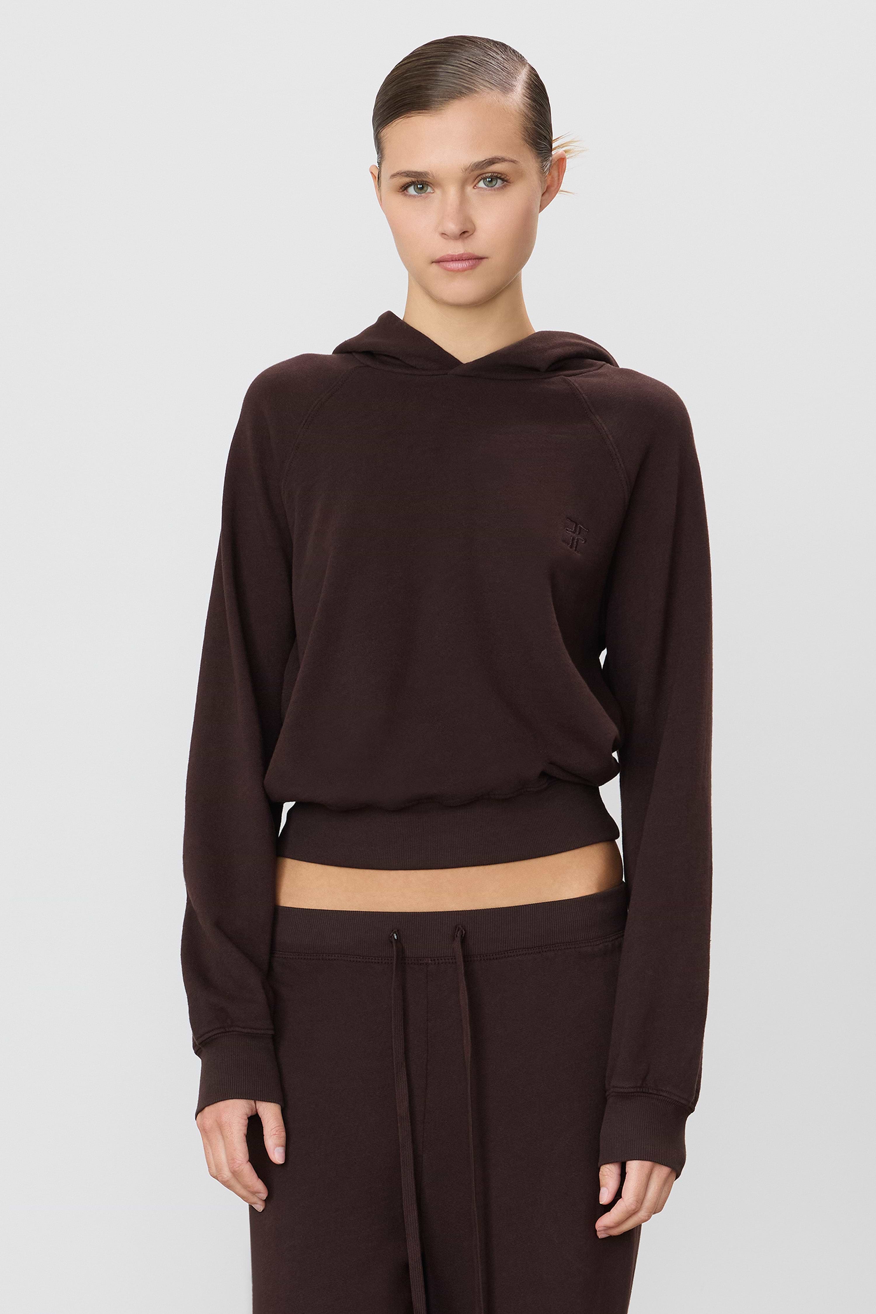 ÉTERNE SHRUNKEN HOODIE SWEATSHIRT