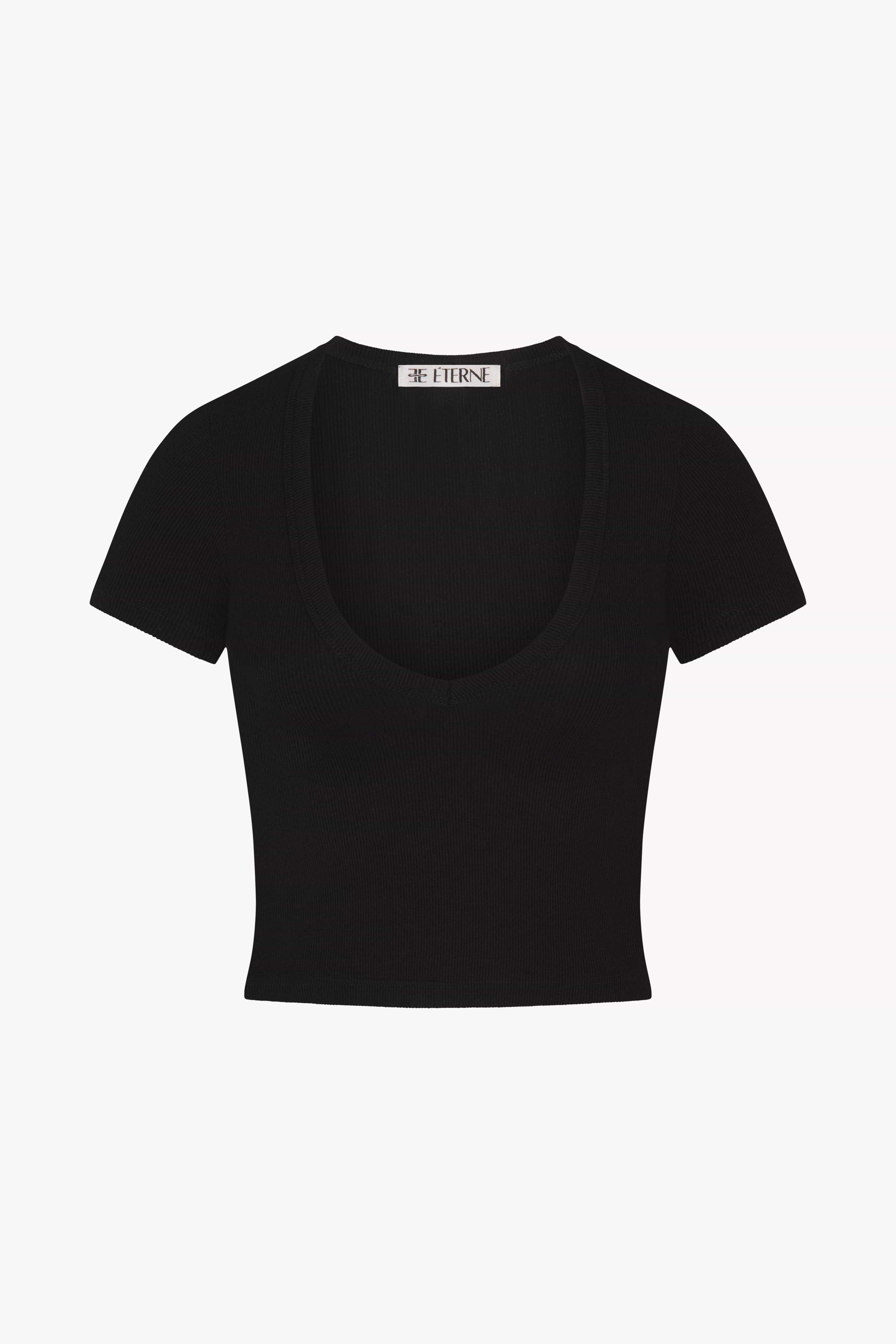SHORT SLEEVE V-NECK BABY TEE - ÉTERNE
