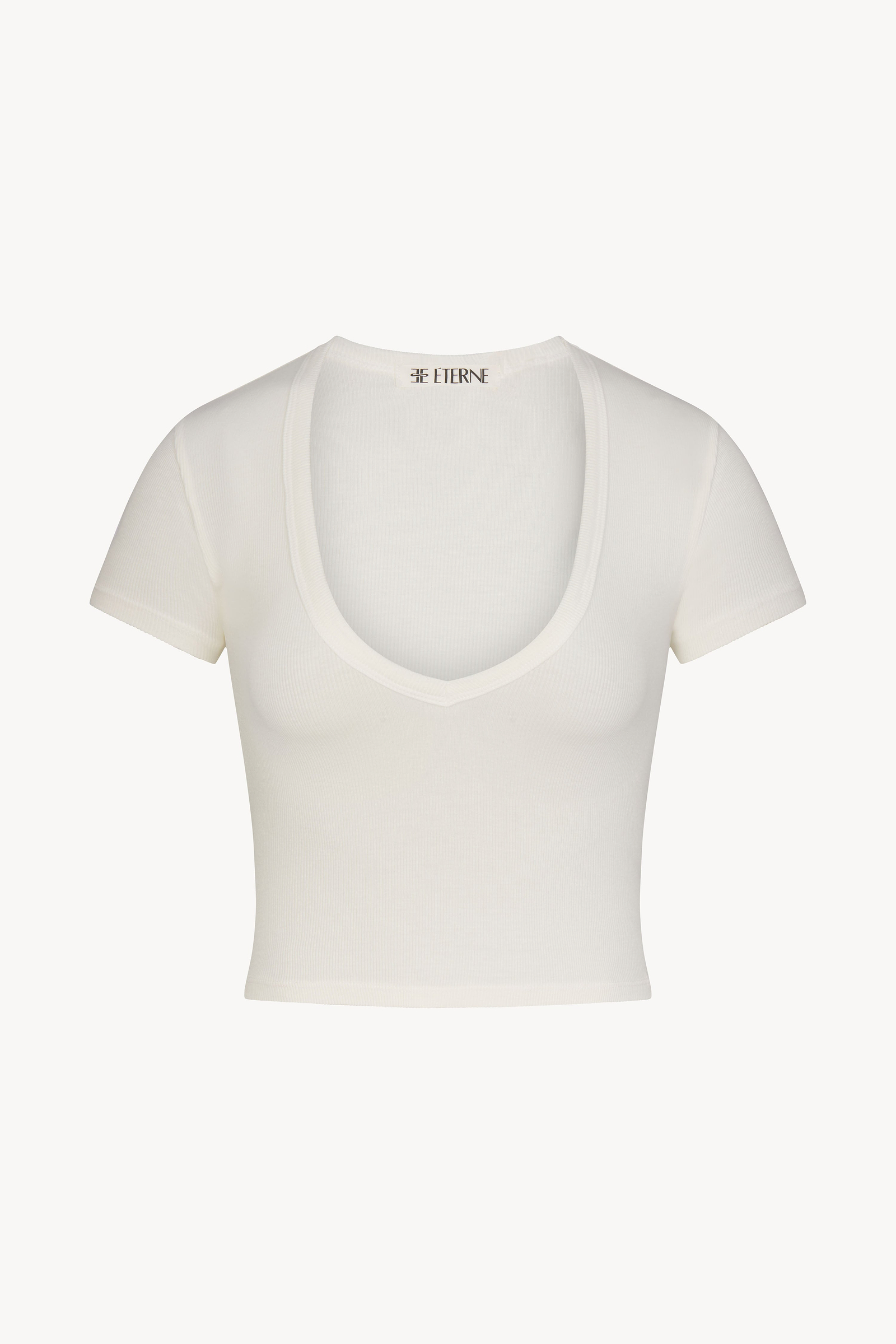 SHORT SLEEVE V-NECK BABY TEE - ÉTERNE