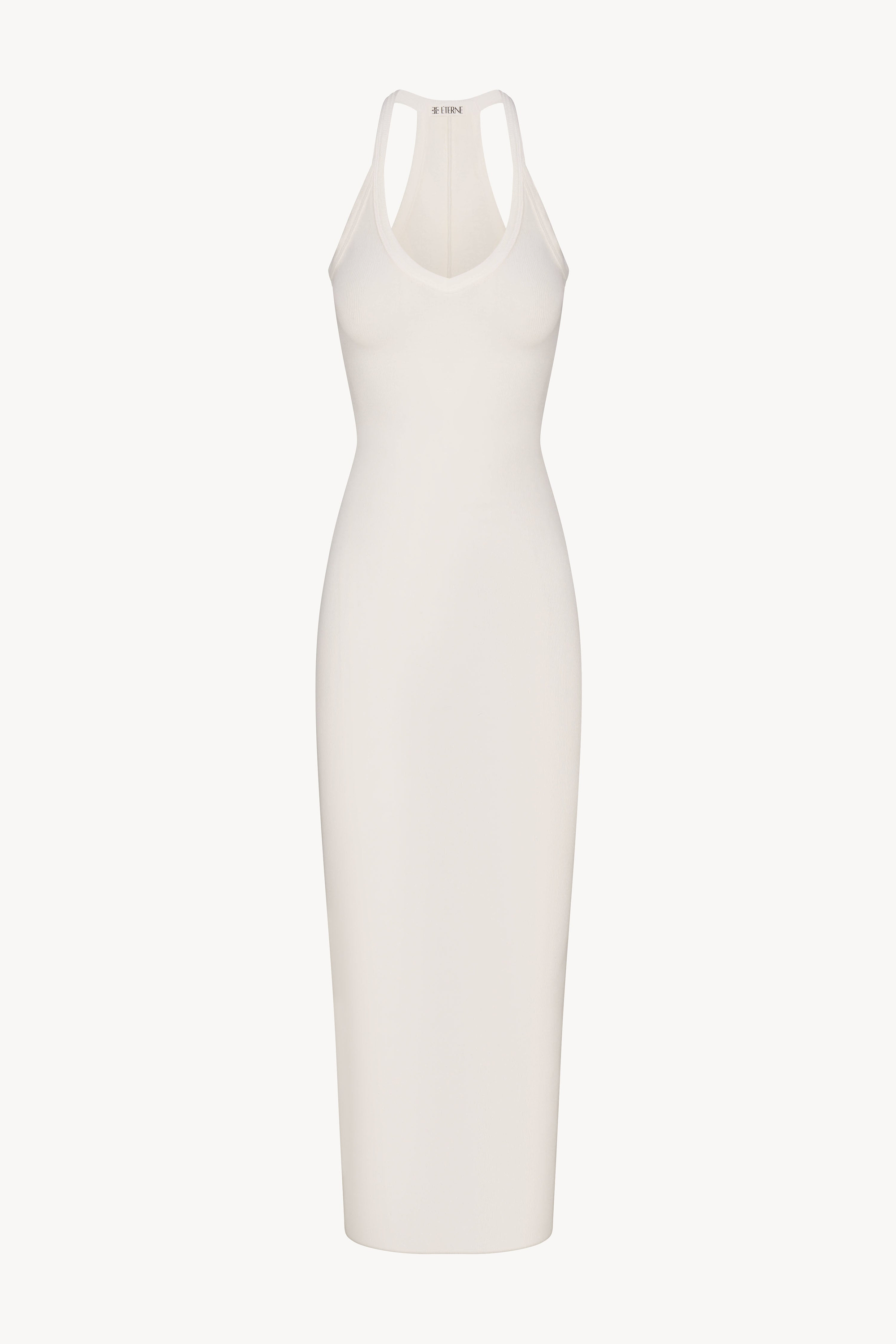 V-NECK RACERBACK MIDI DRESS - ÉTERNE