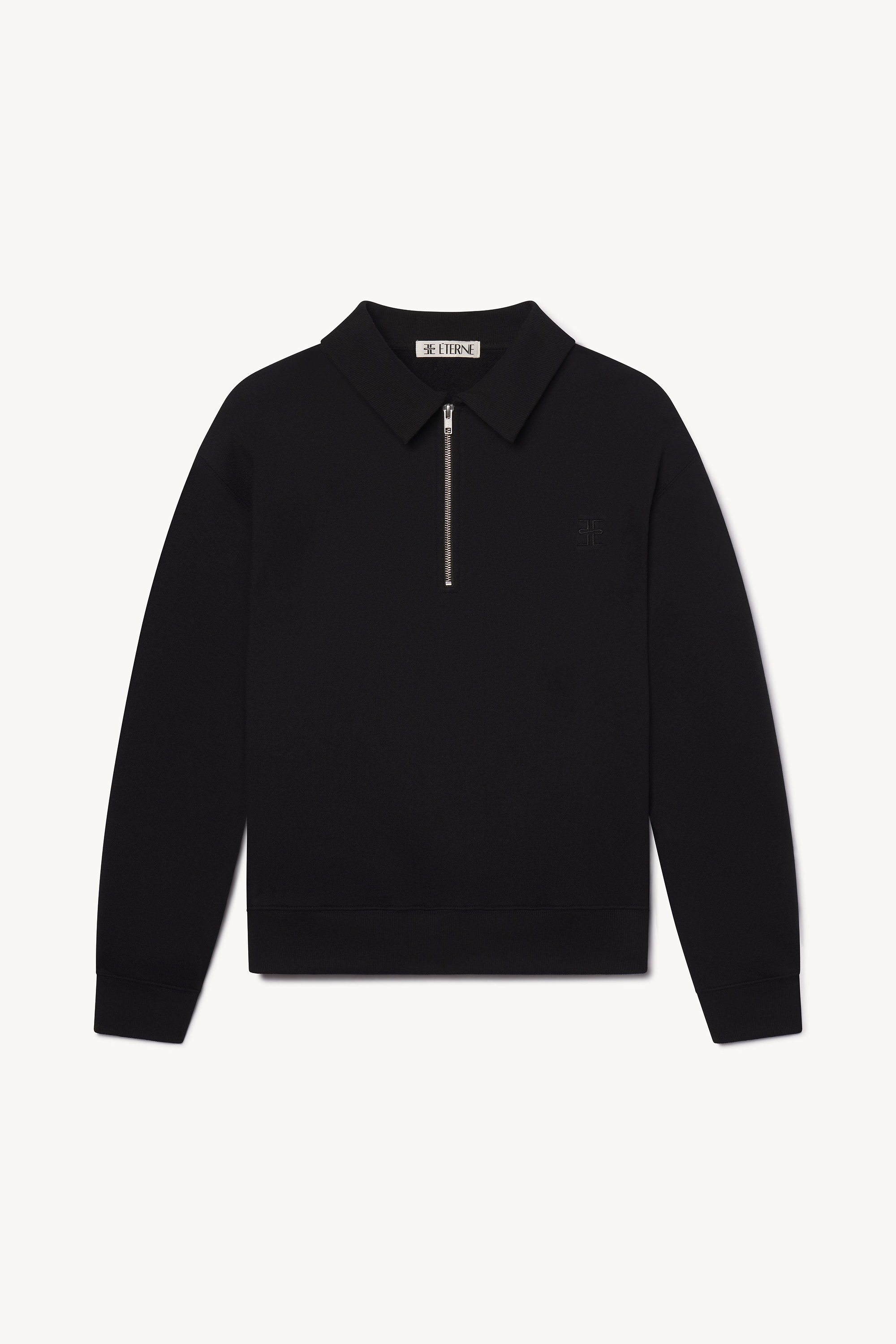 ZIP-UP POLO SWEATSHIRT - ÉTERNE