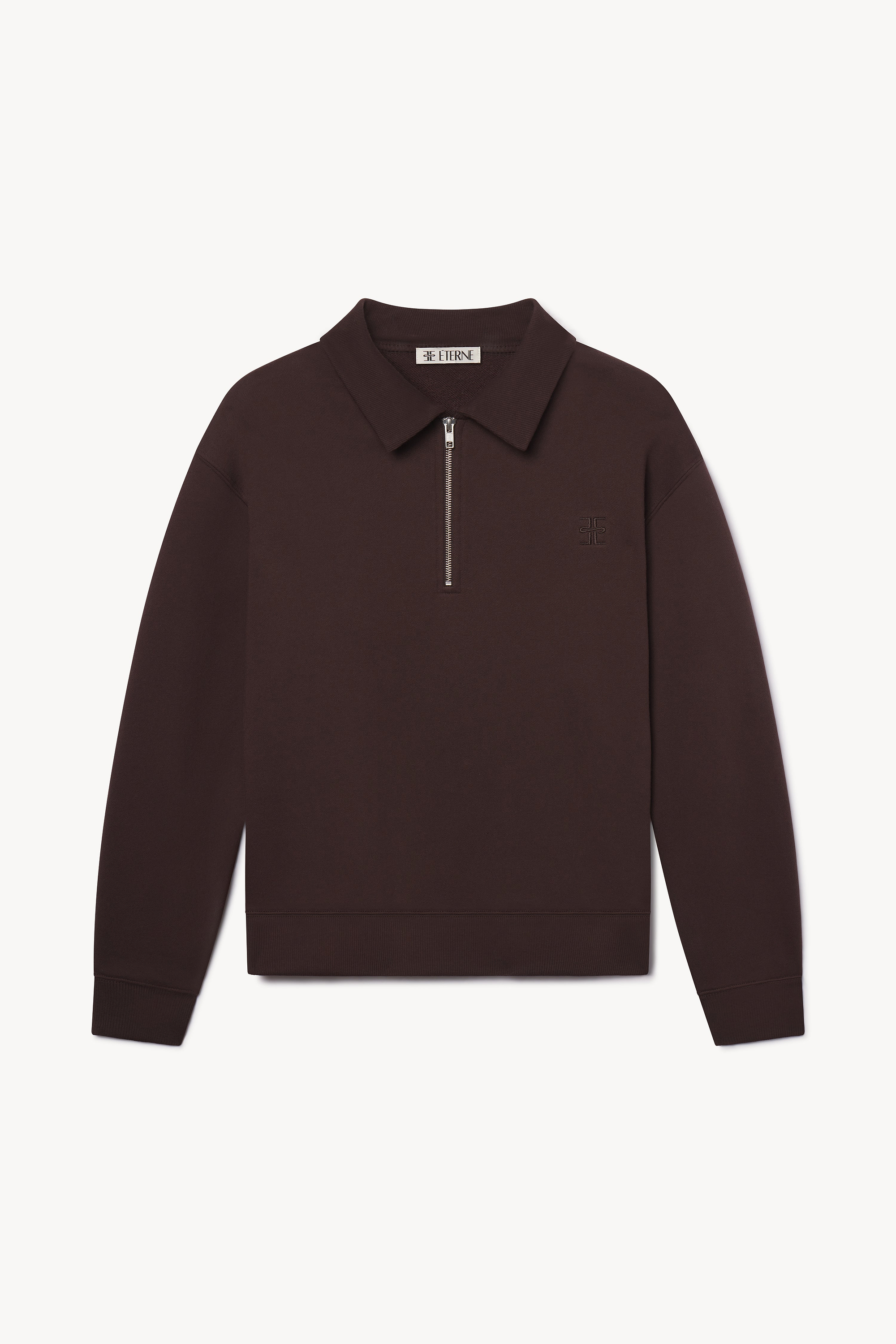 ZIP-UP POLO SWEATSHIRT - ÉTERNE