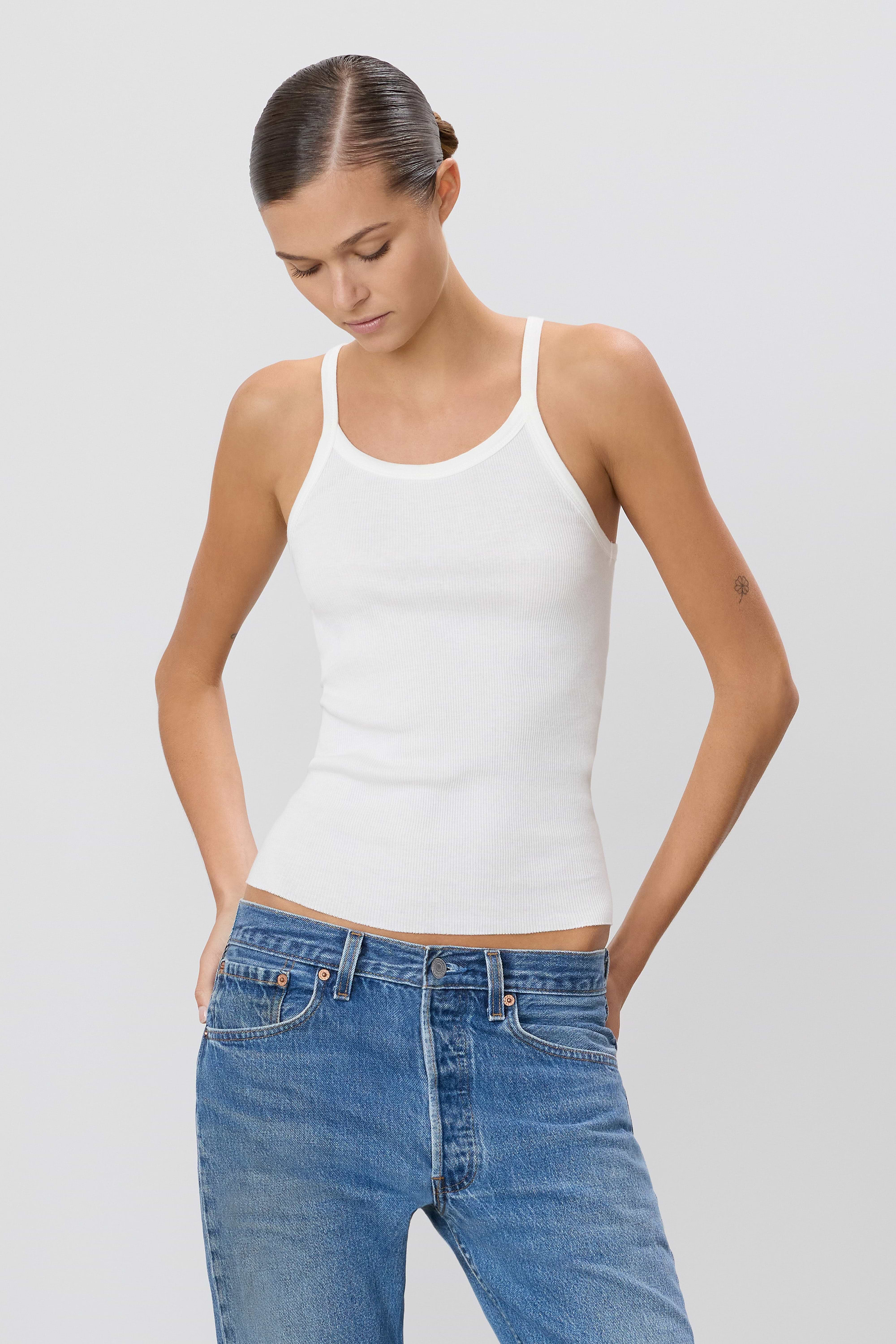 Rib Tank | Cotton Rib | Ivory