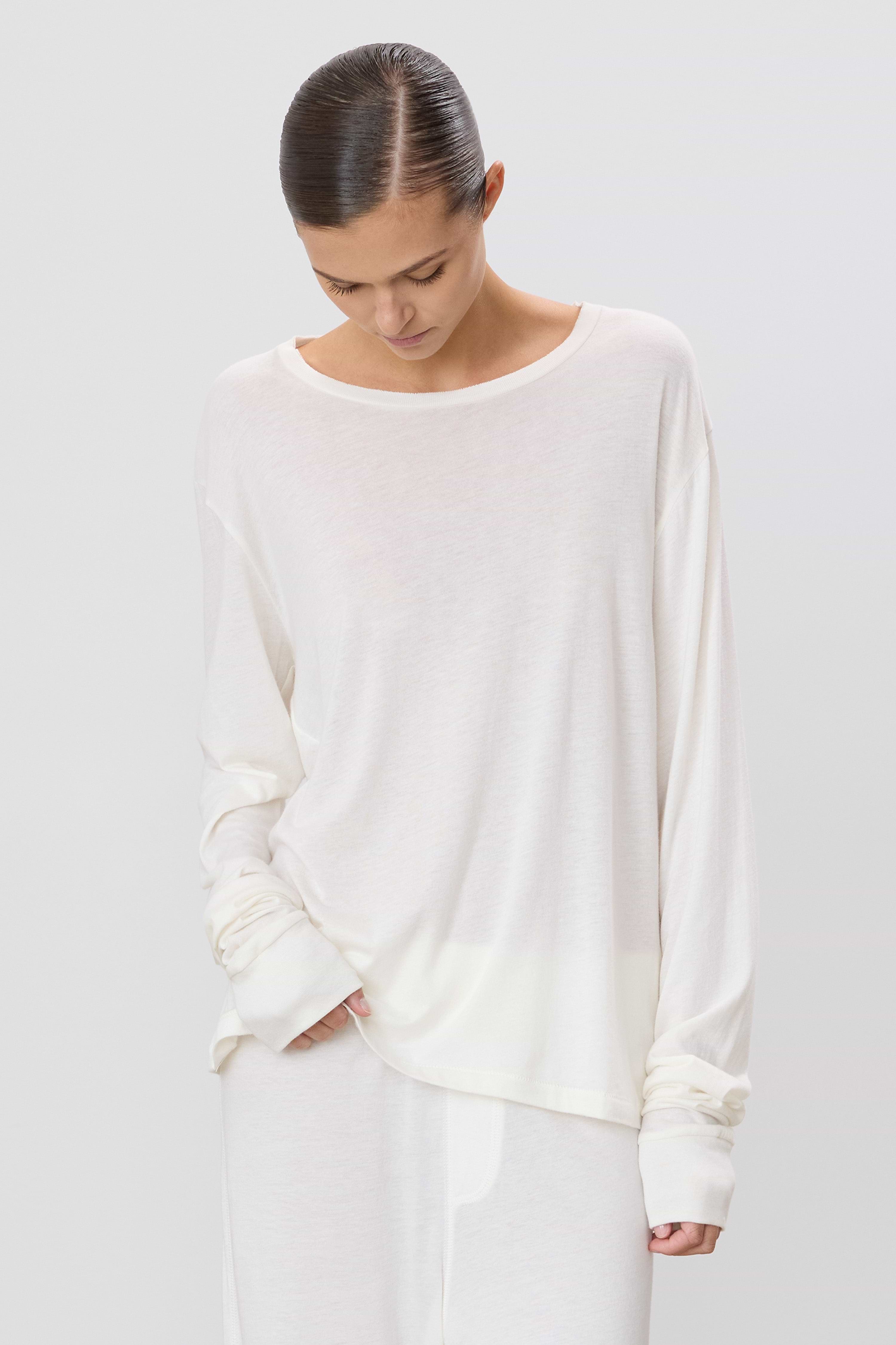 LONG SLEEVE BOYFRIEND T-SHIRT - ÉTERNE