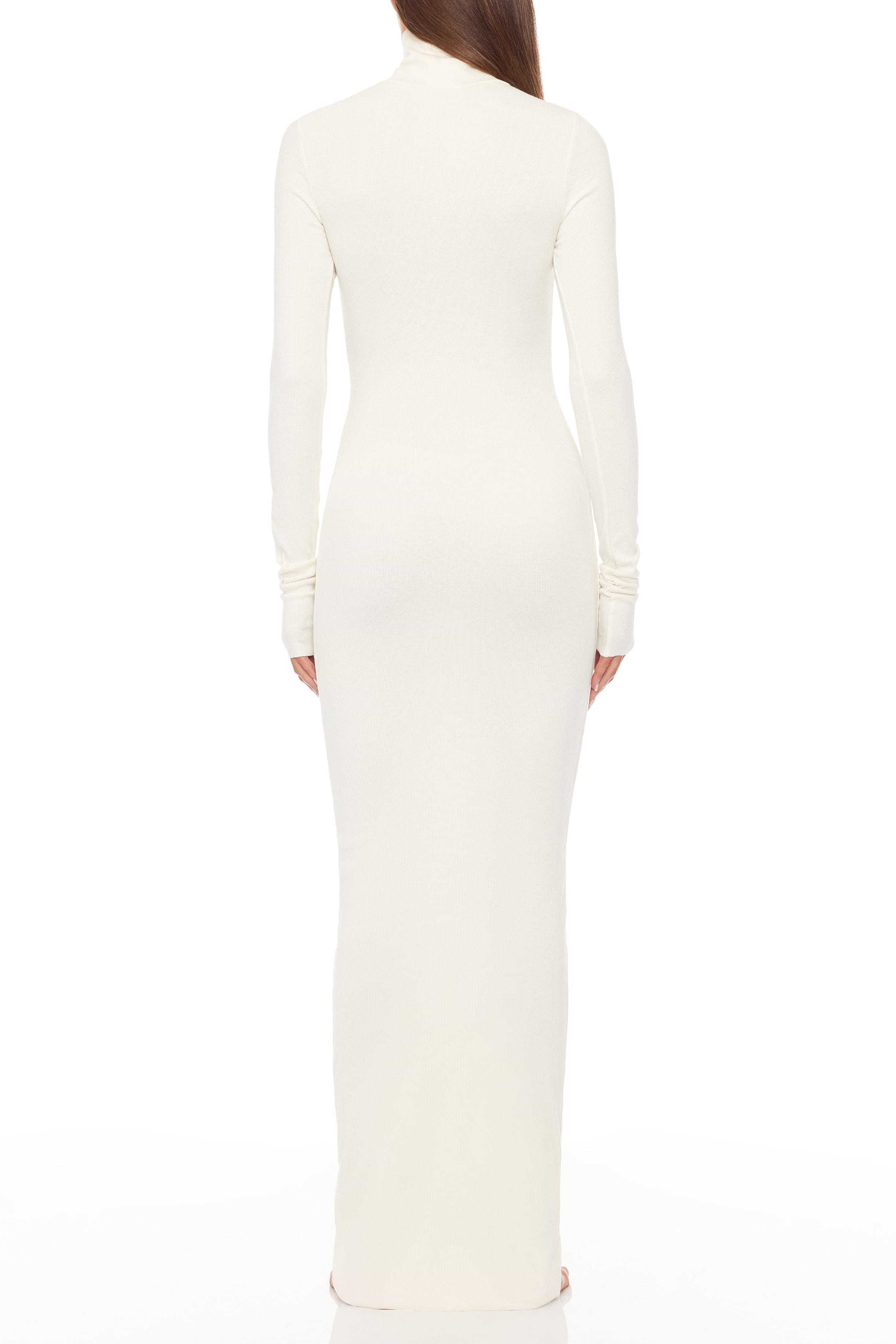 LONG SLEEVE TURTLENECK MAXI DRESS - ÉTERNE