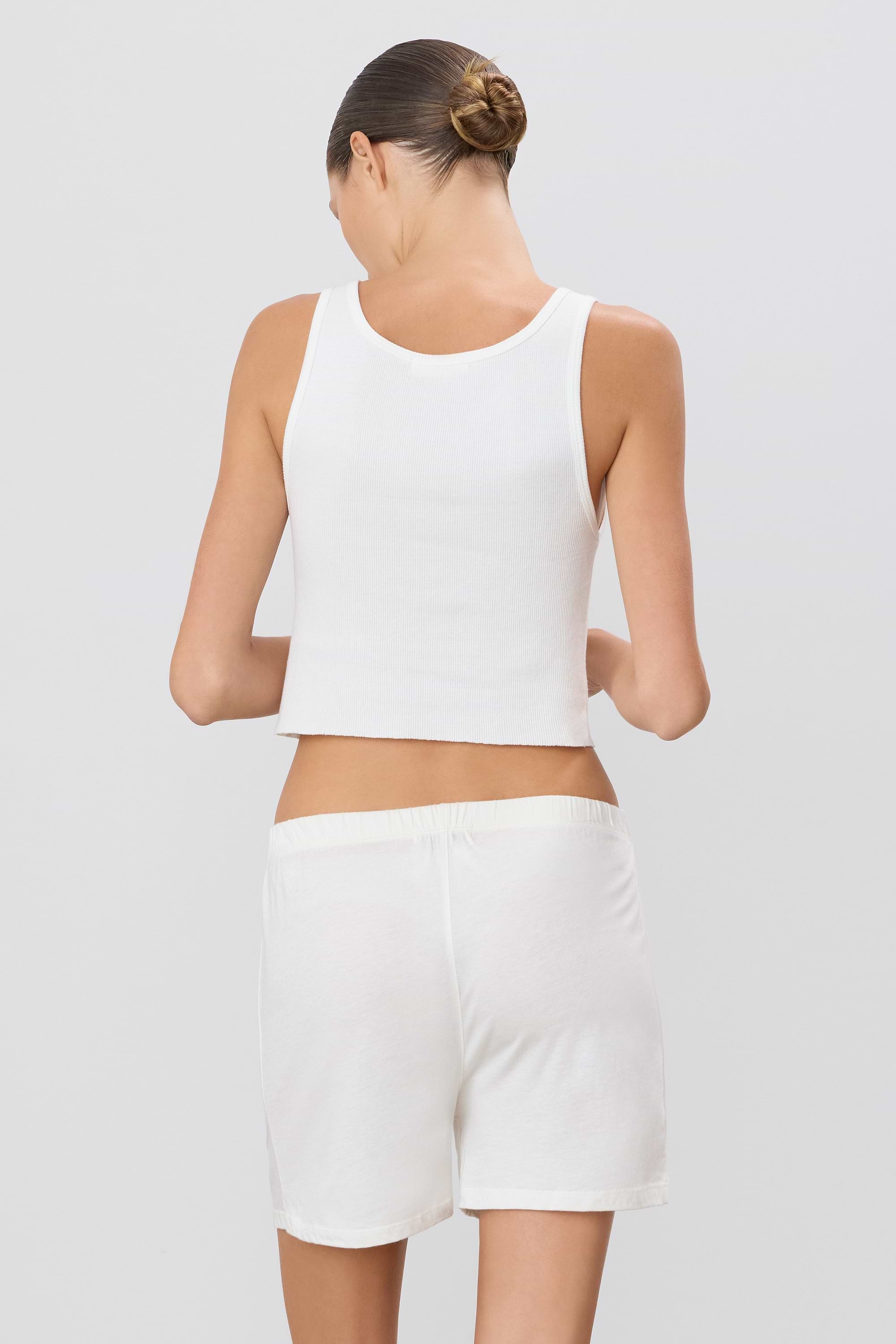 CROPPED SCOOP NECK TANK - ÉTERNE