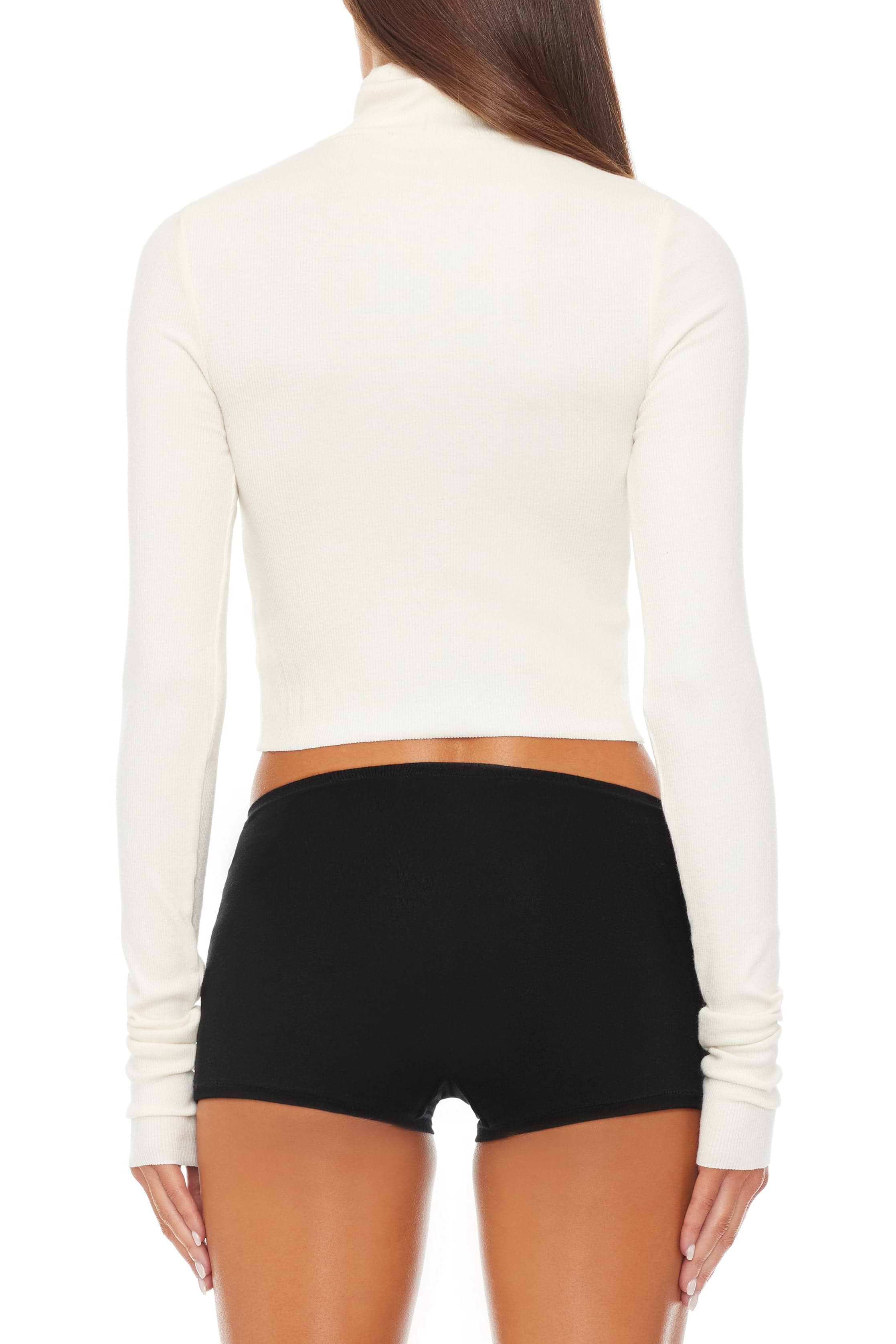 CROPPED FITTED TURTLENECK TOP - ÉTERNE