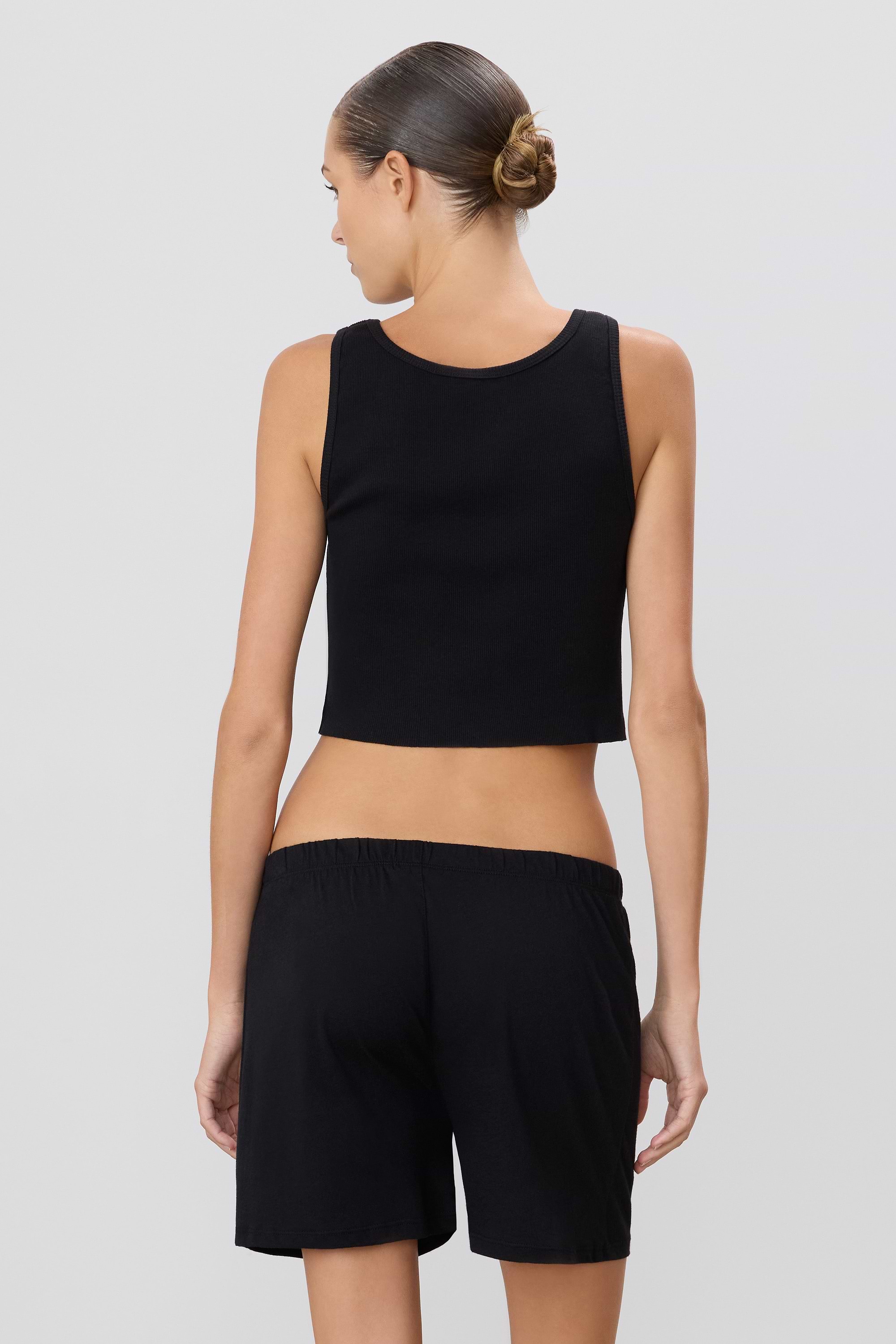 CROPPED SCOOP NECK TANK - ÉTERNE