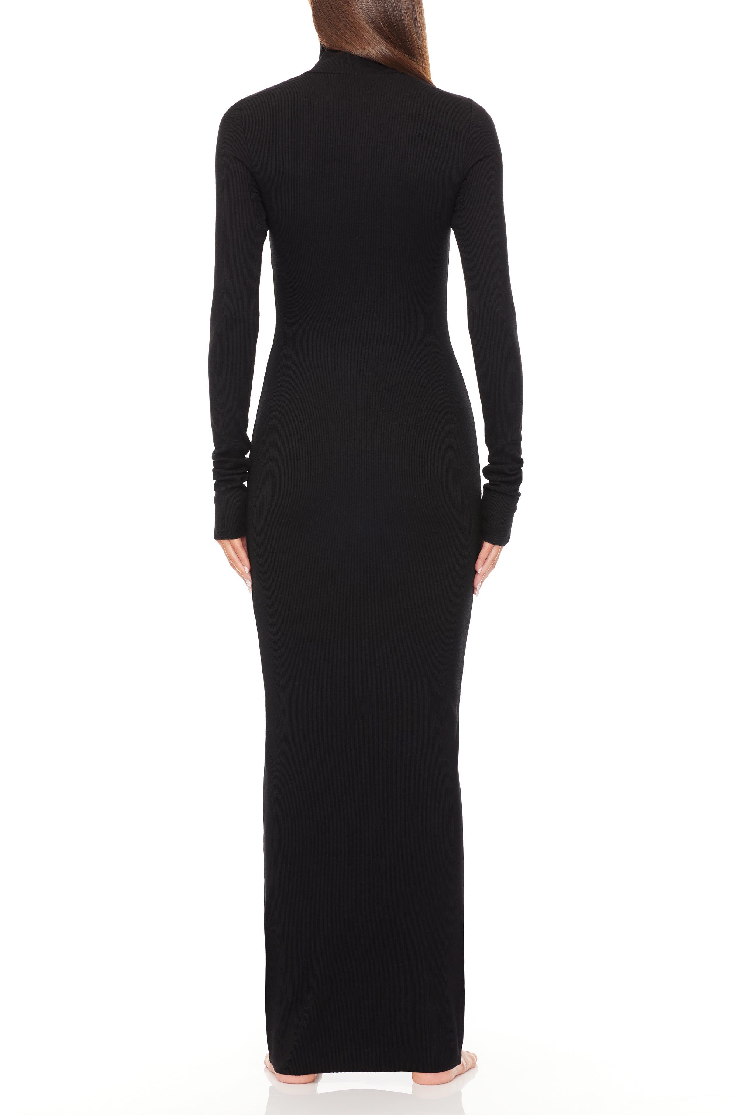LONG SLEEVE TURTLENECK MAXI DRESS - ÉTERNE