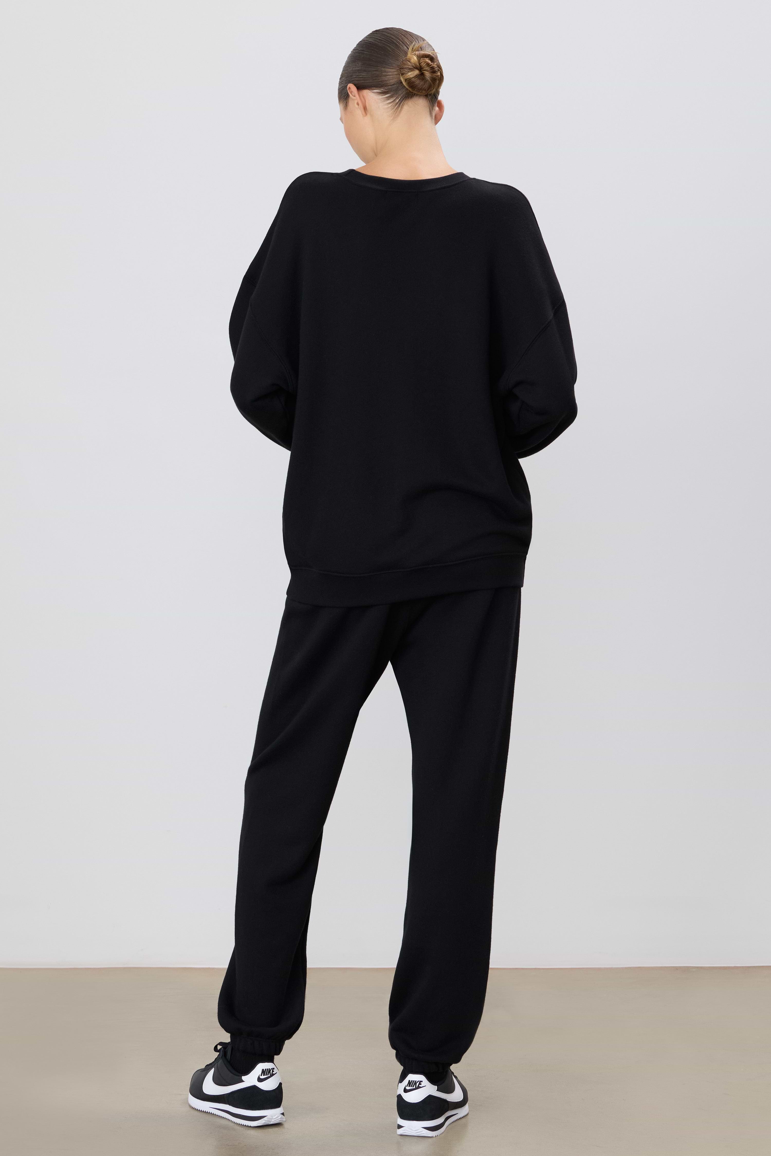 ★★Adairs★★ Oversized crew sweatshirt black IZ1829 adidas Adicolor Oversized Crew Sweatshirt - Black | Free