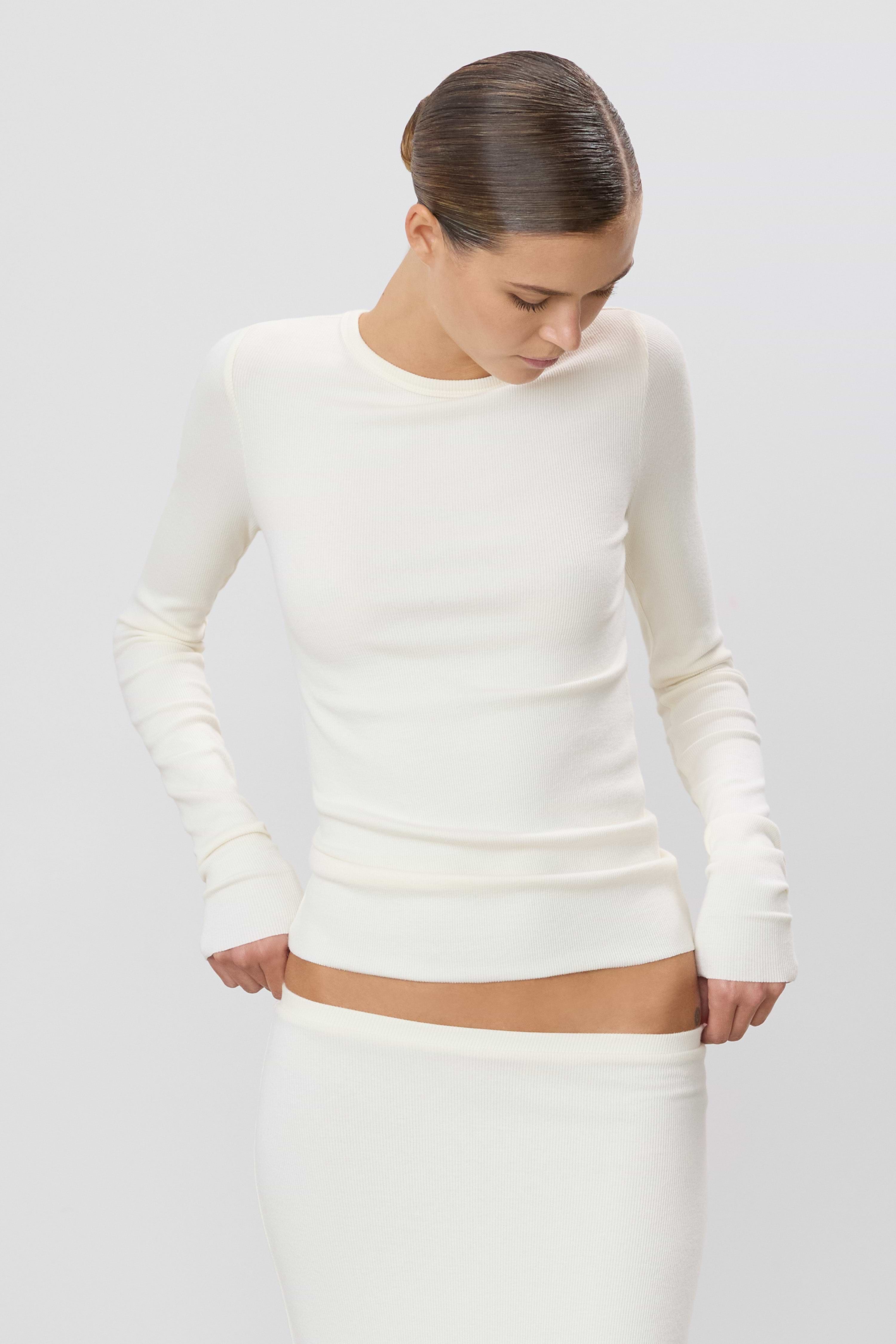 LONG SLEEVE FITTED TOP - ÉTERNE