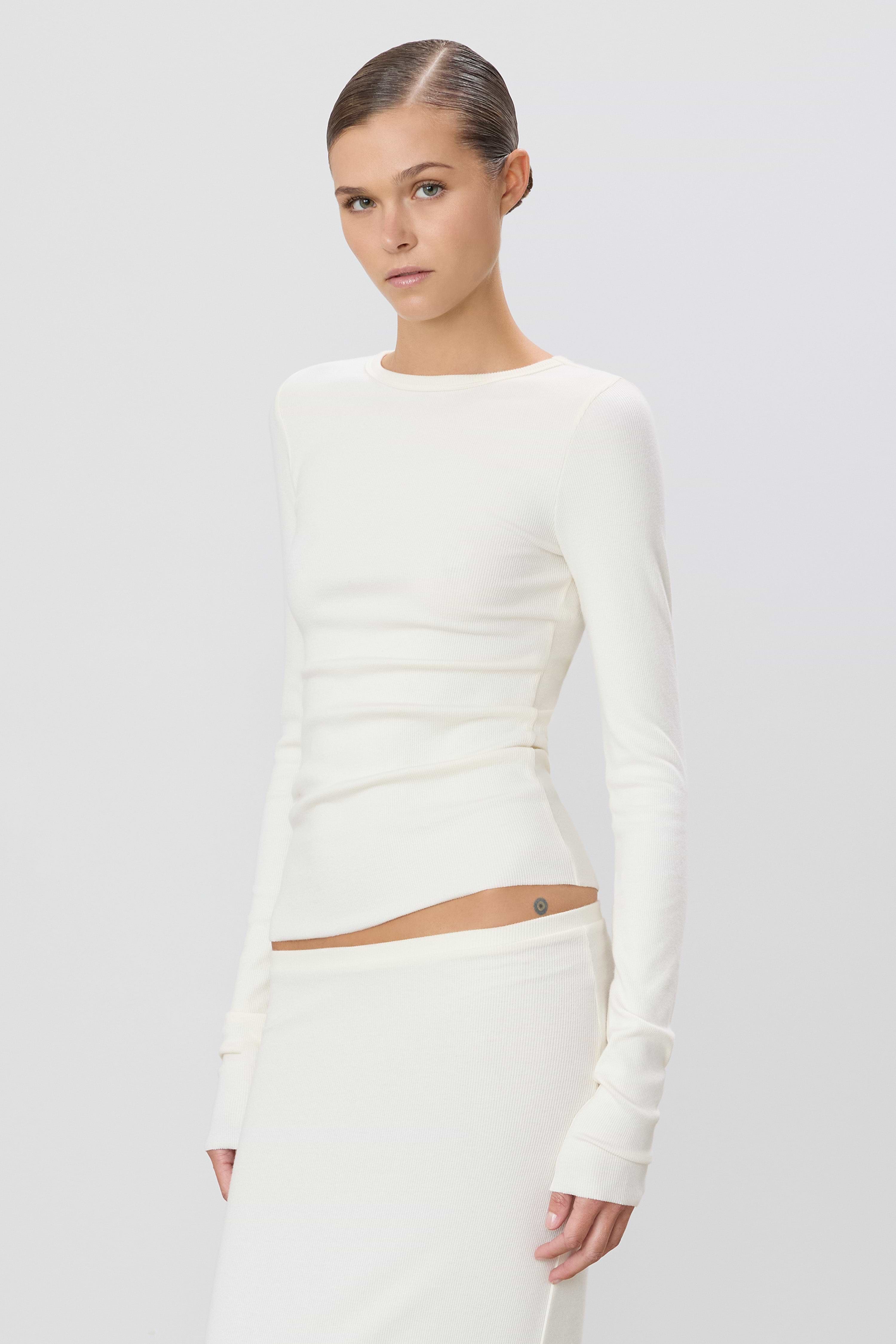 LONG SLEEVE FITTED TOP - ÉTERNE