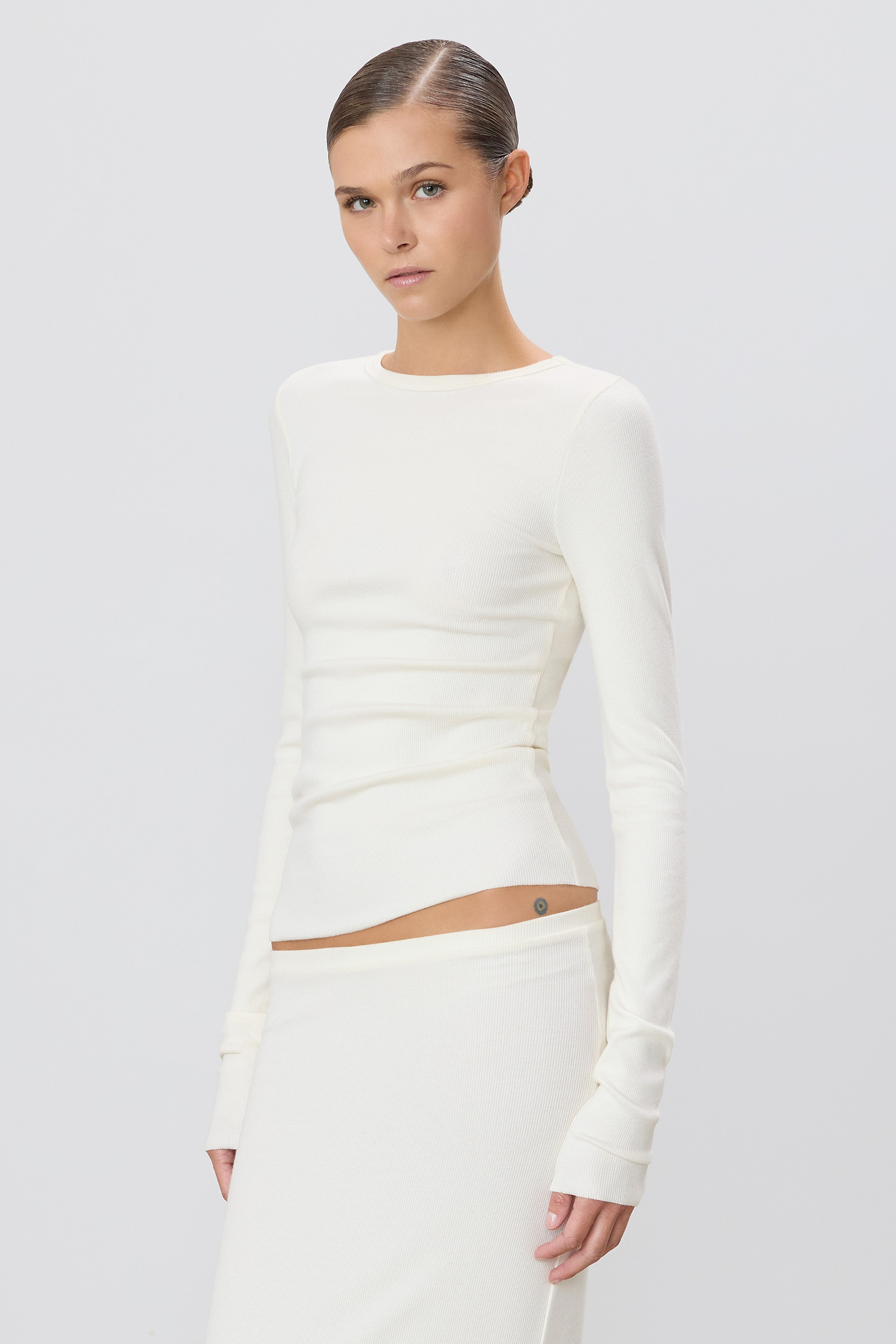 LONG SLEEVE FITTED TOP - ÉTERNE