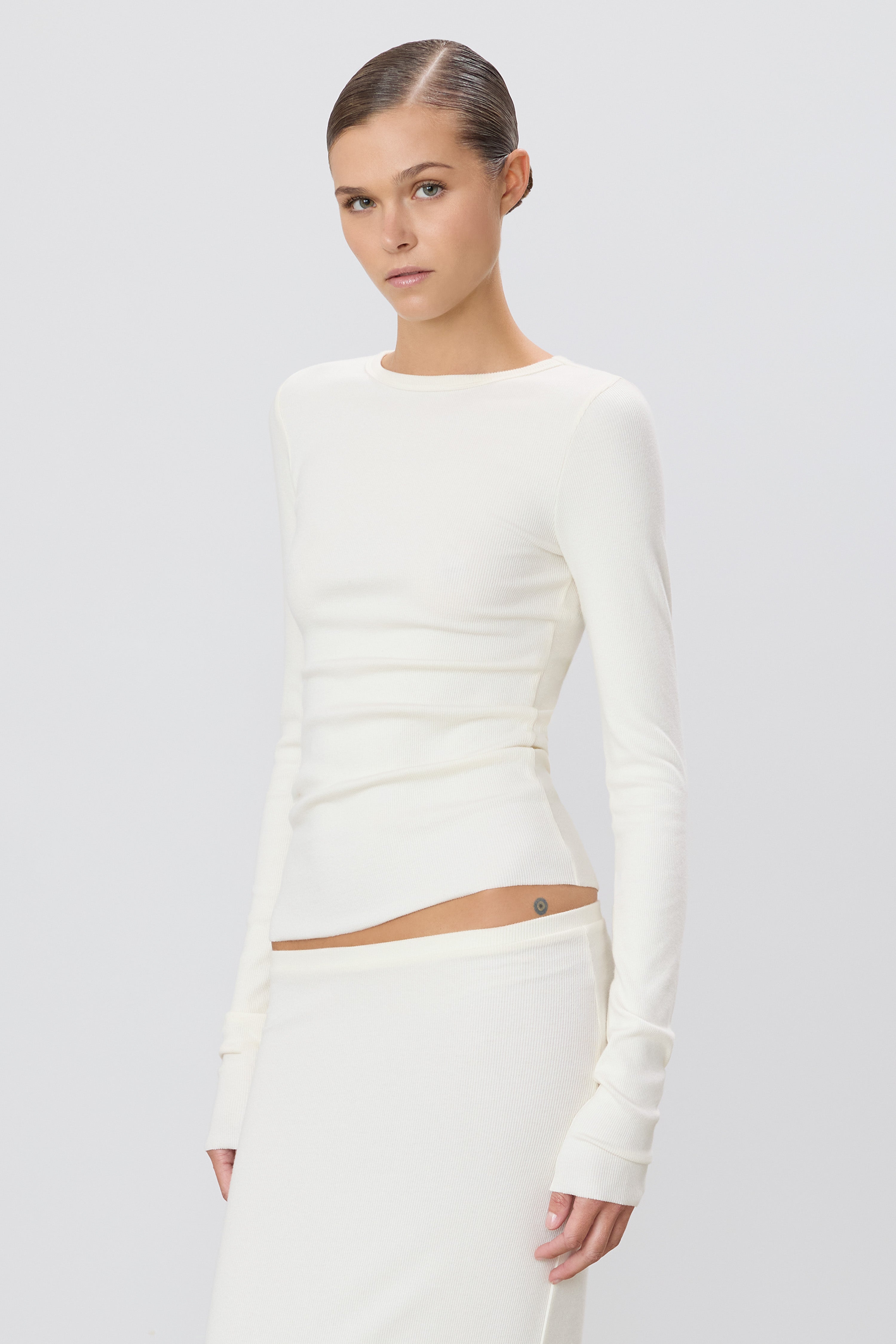 LONG SLEEVE FITTED TOP - ÉTERNE