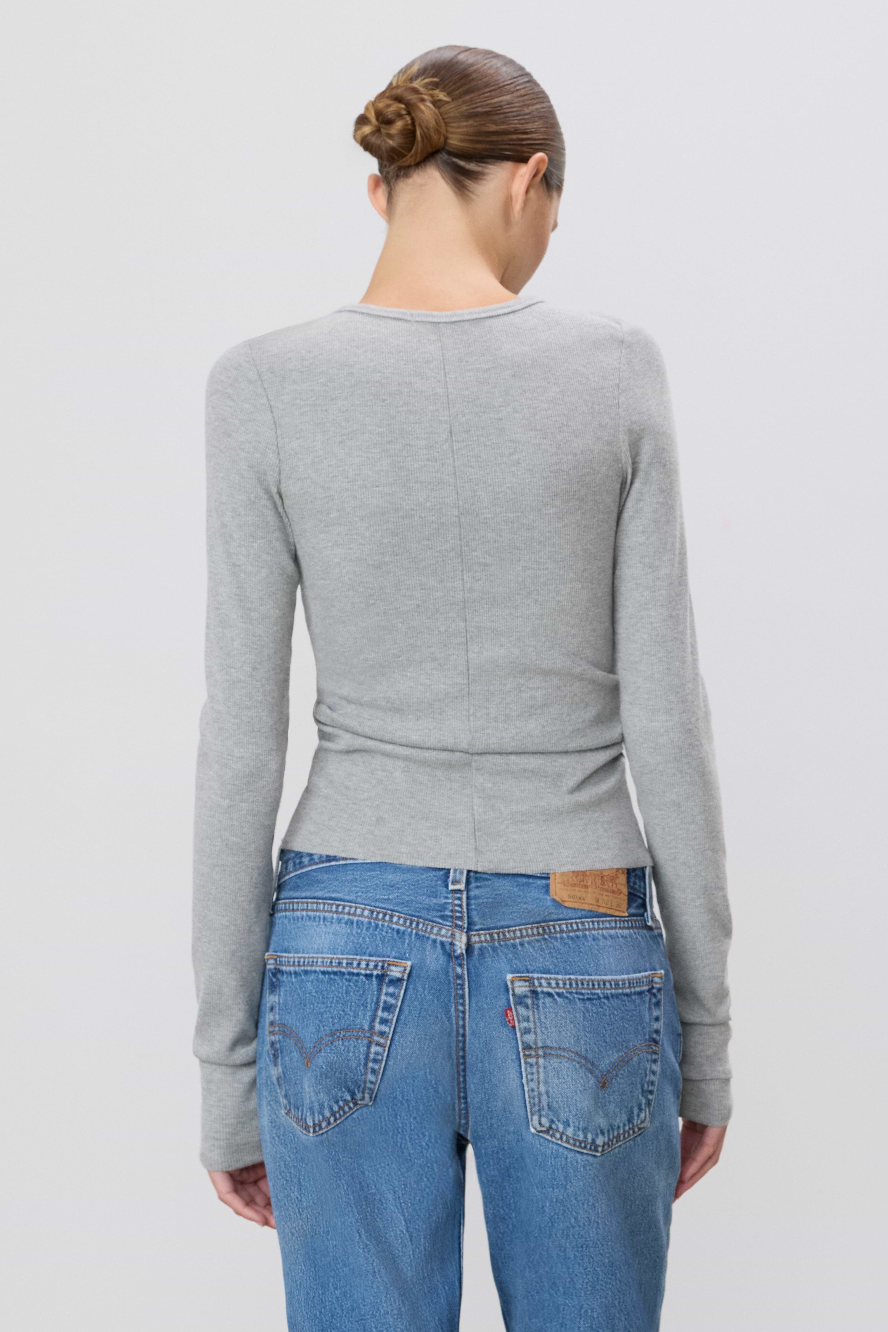 LONG SLEEVE FITTED TOP - ÉTERNE
