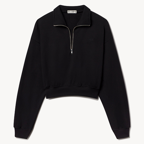 CROPPED_HALF_ZIP_SWEATSHIRT_BL