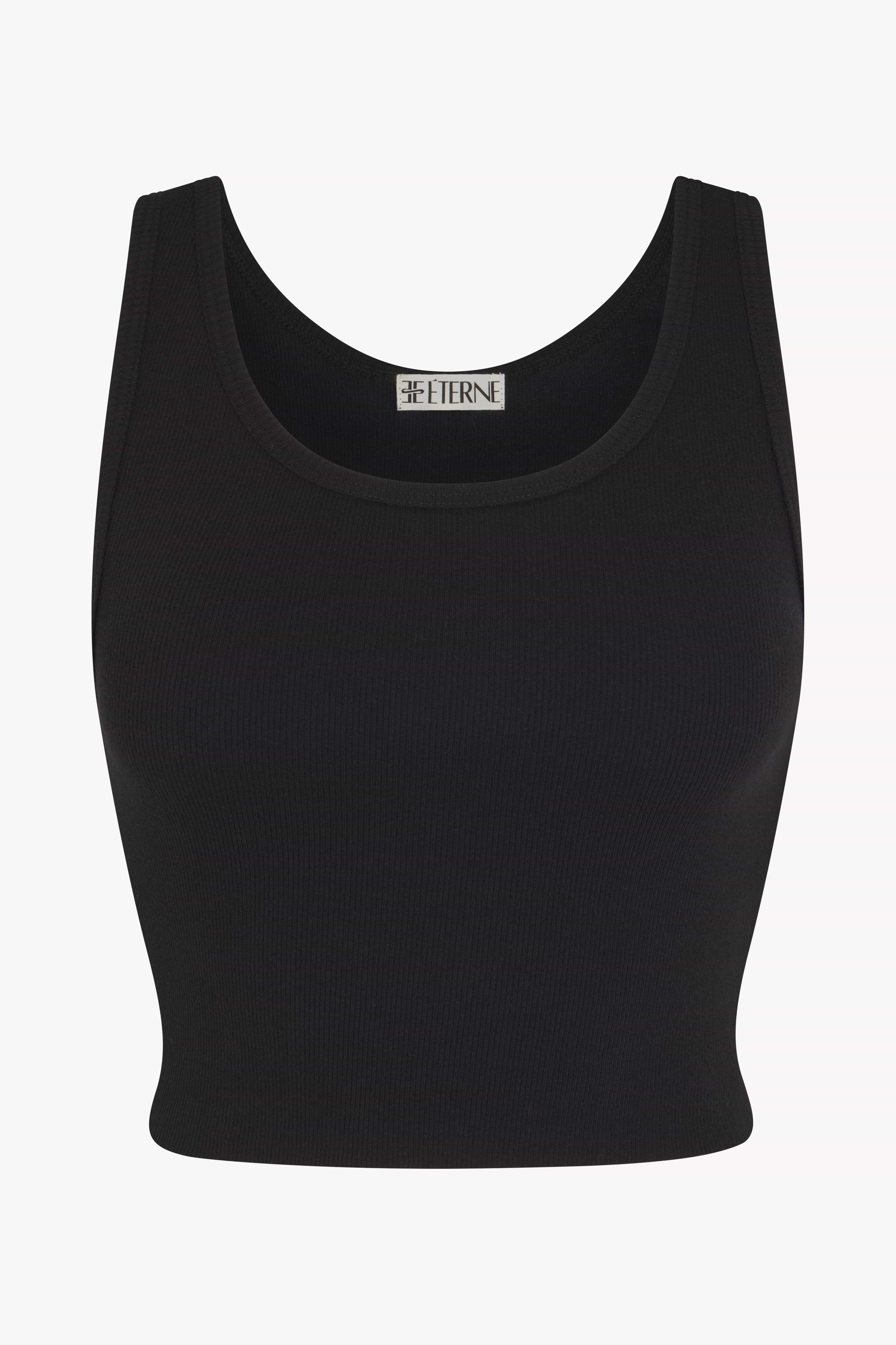 CROPPED SCOOP NECK TANK
