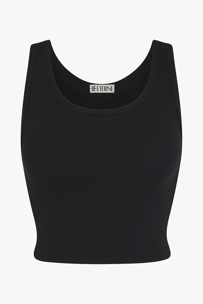 CROPPED SCOOP NECK TANK