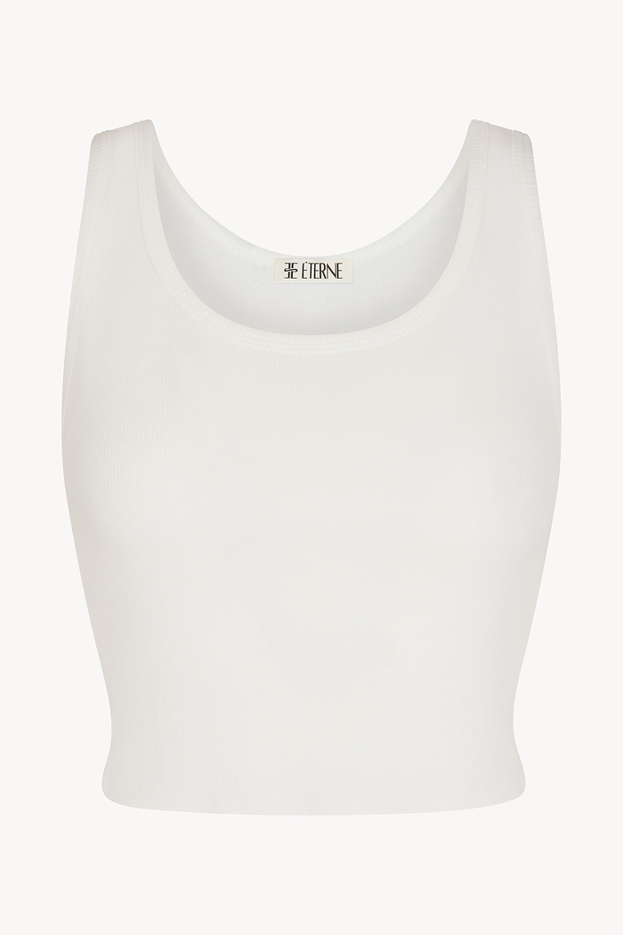 CROPPED SCOOP NECK TANK