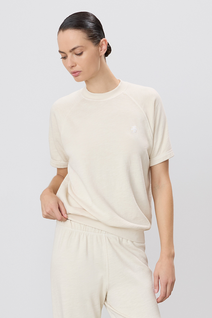 SHORT SLEEVE RAGLAN SWEATSHIRT