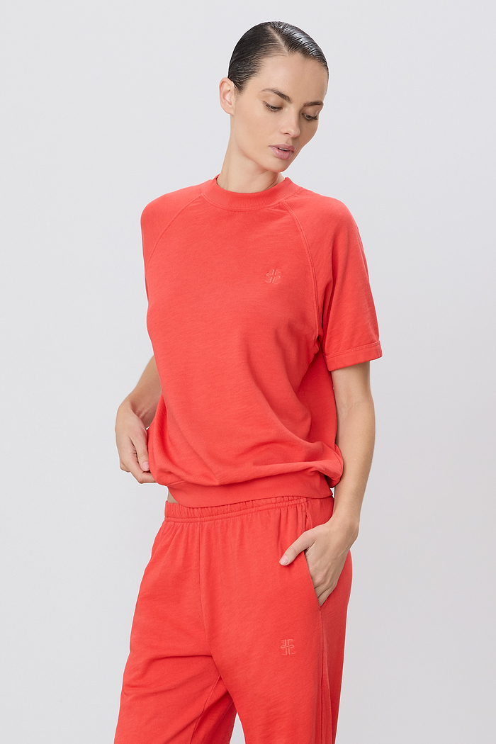 SHORT SLEEVE RAGLAN SWEATSHIRT
