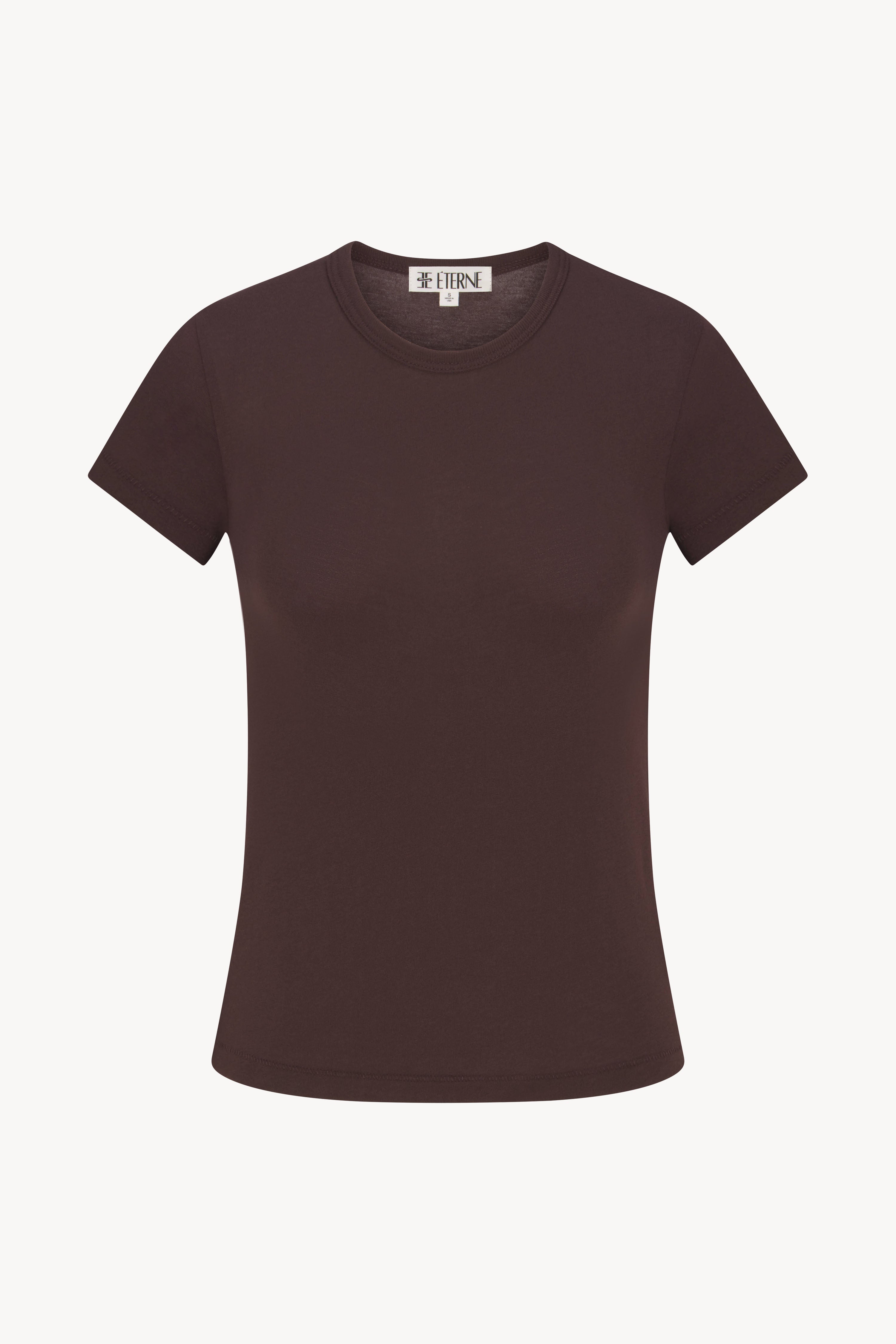 FITTED CREWNECK SHORT SLEEVE T-SHIRT