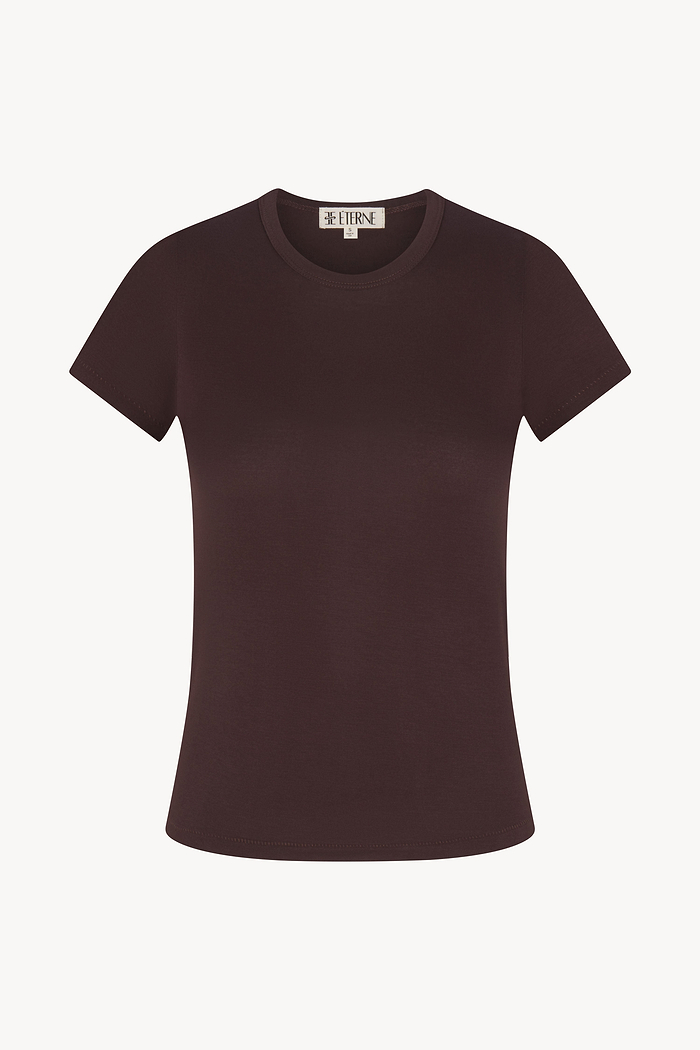 FITTED CREWNECK SHORT SLEEVE T-SHIRT