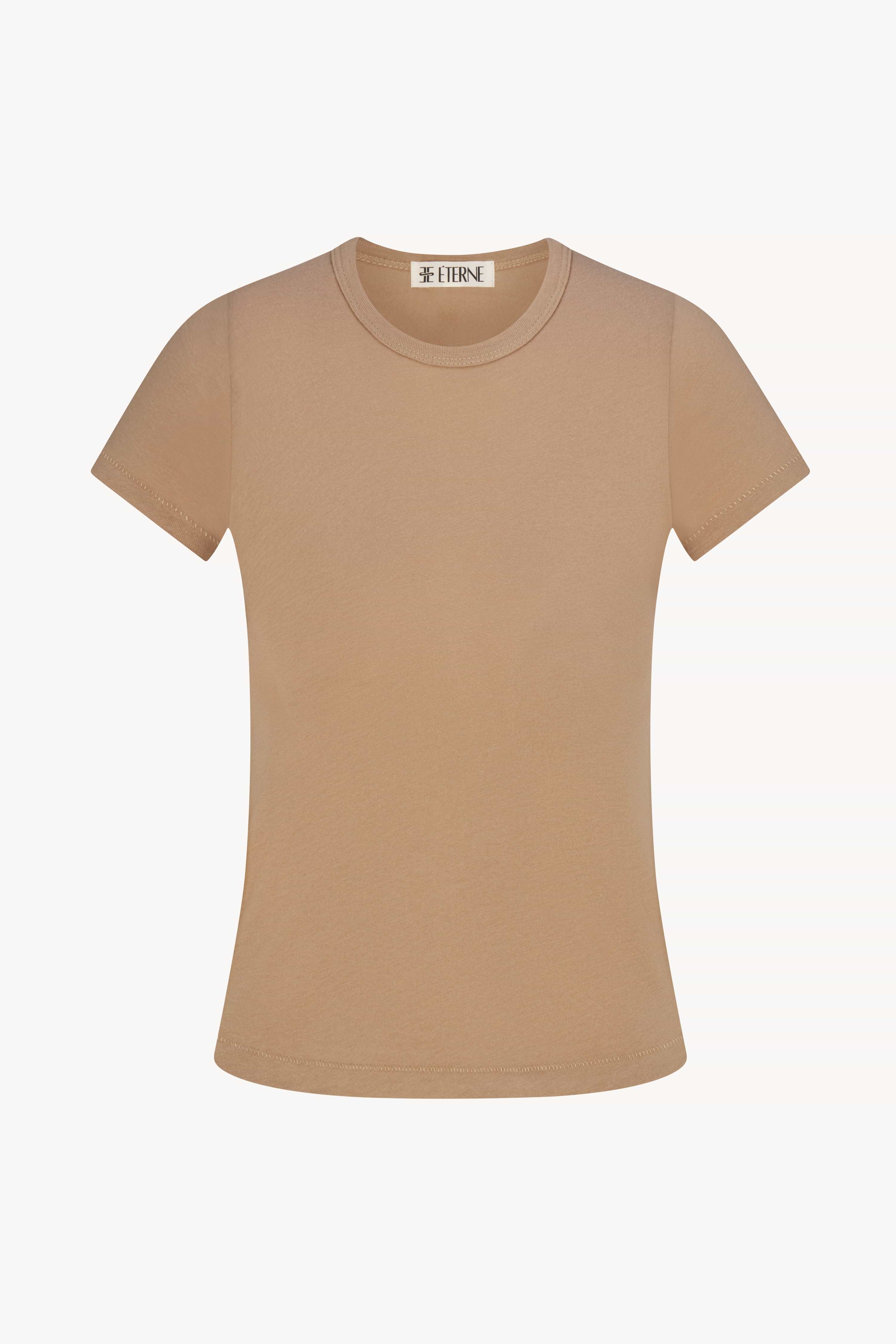 FITTED CREWNECK SHORT SLEEVE T-SHIRT