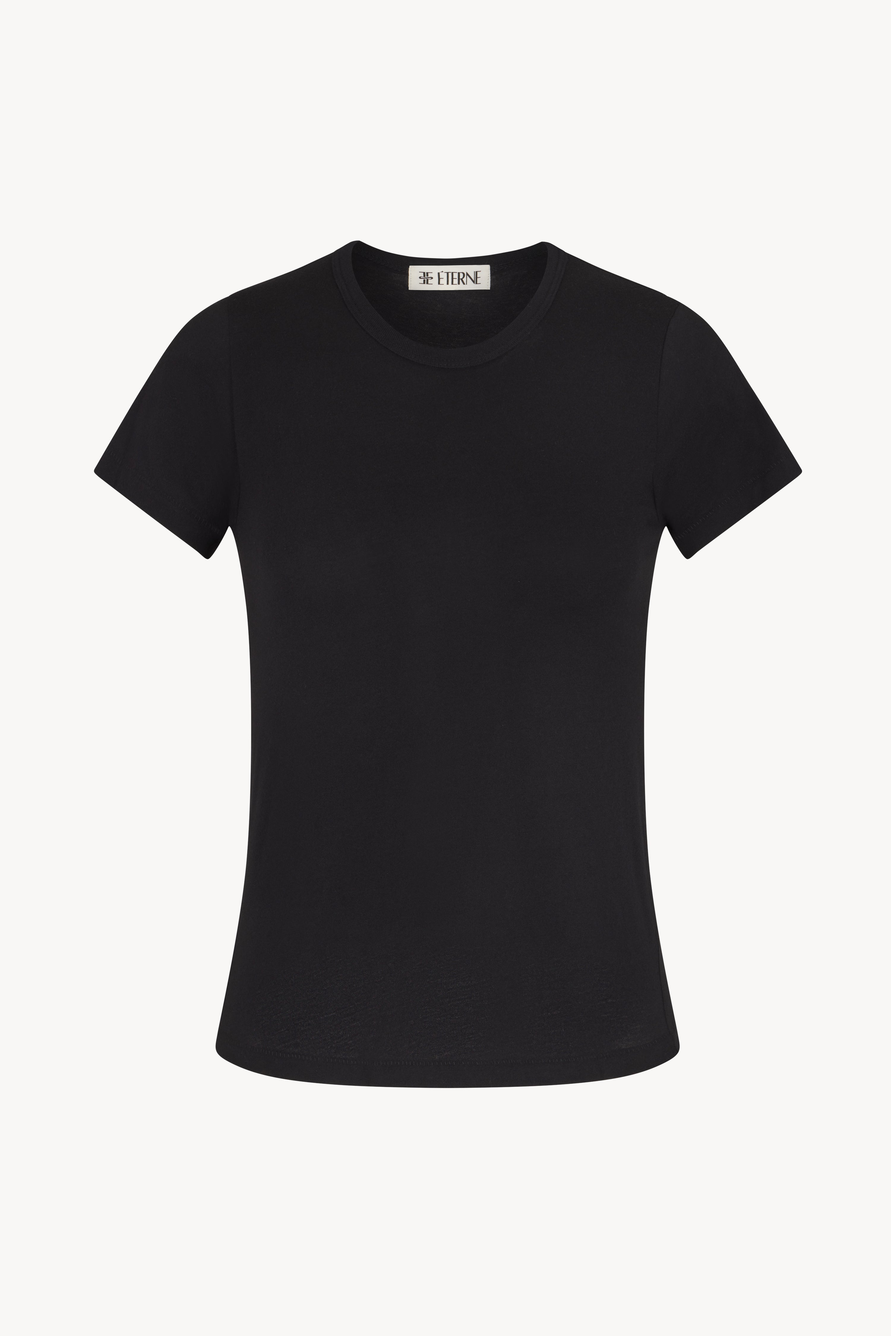FITTED CREWNECK SHORT SLEEVE T-SHIRT