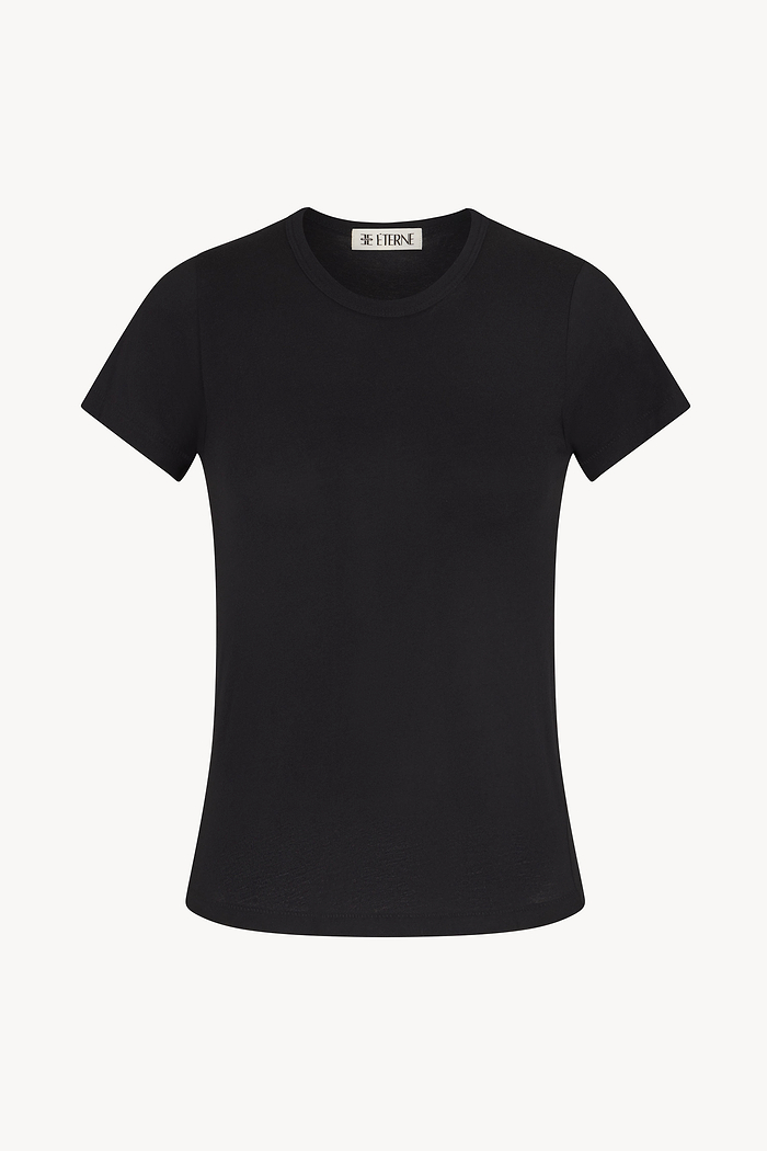 FITTED CREWNECK SHORT SLEEVE T-SHIRT