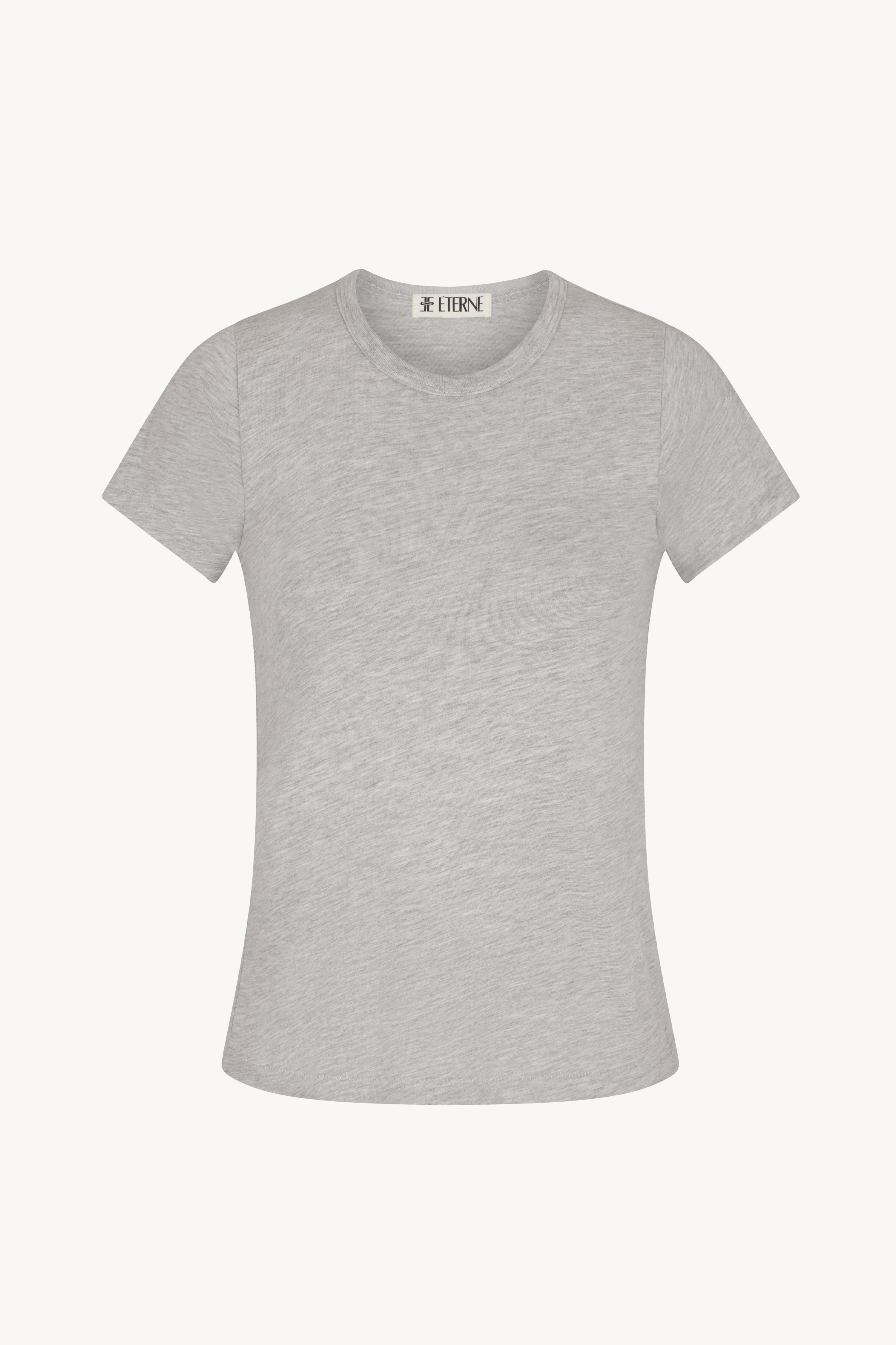 FITTED CREWNECK SHORT SLEEVE T-SHIRT
