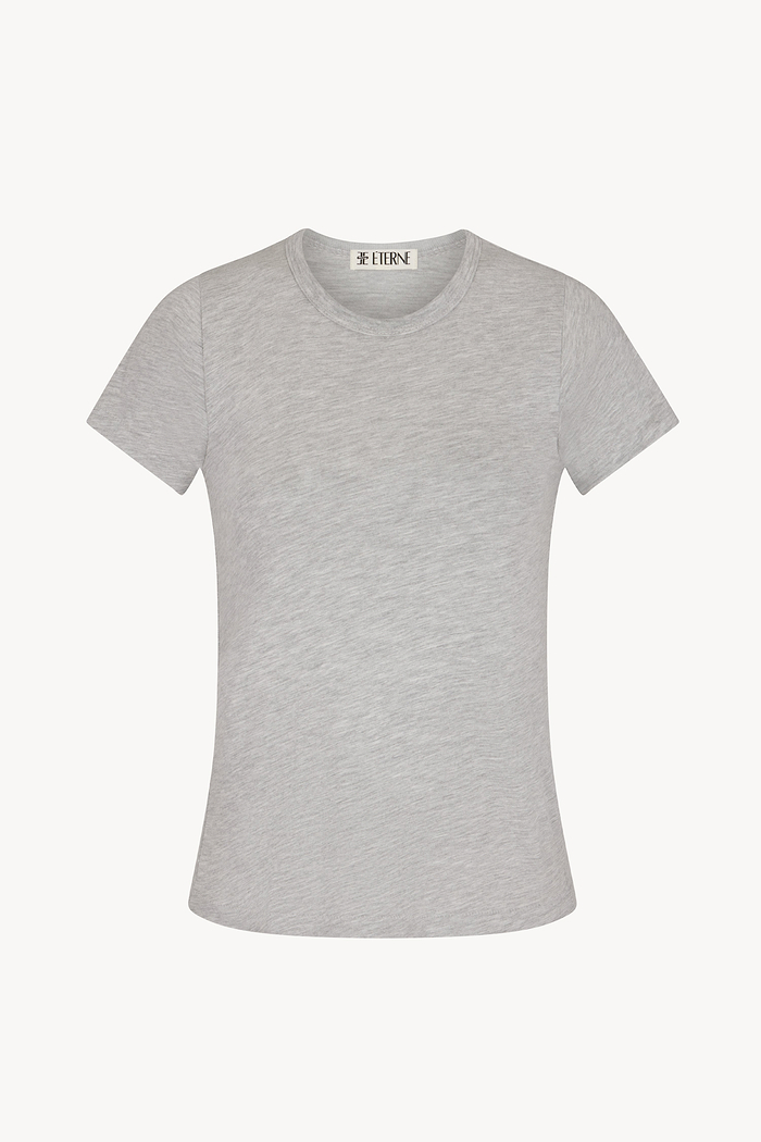 FITTED CREWNECK SHORT SLEEVE T-SHIRT