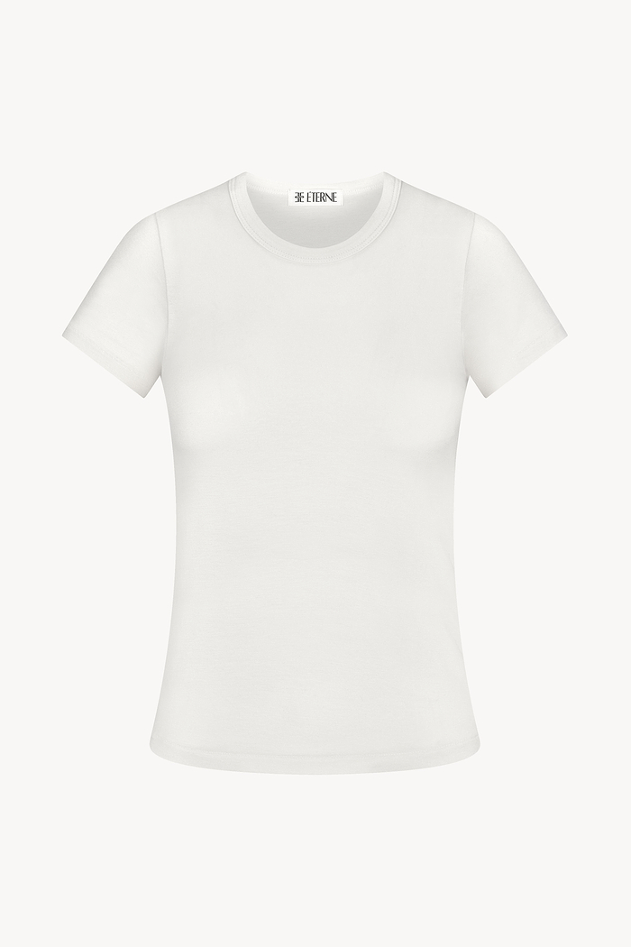 FITTED CREWNECK SHORT SLEEVE T-SHIRT