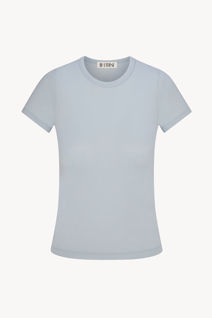 FITTED CREWNECK SHORT SLEEVE T-SHIRT