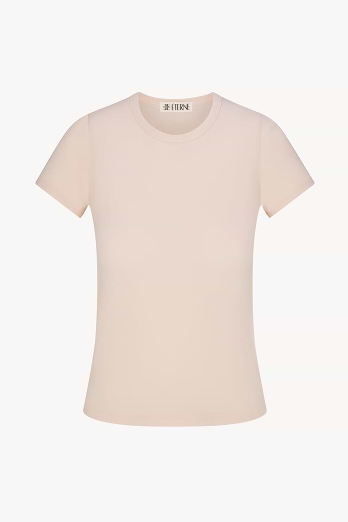 FITTED CREWNECK SHORT SLEEVE T-SHIRT