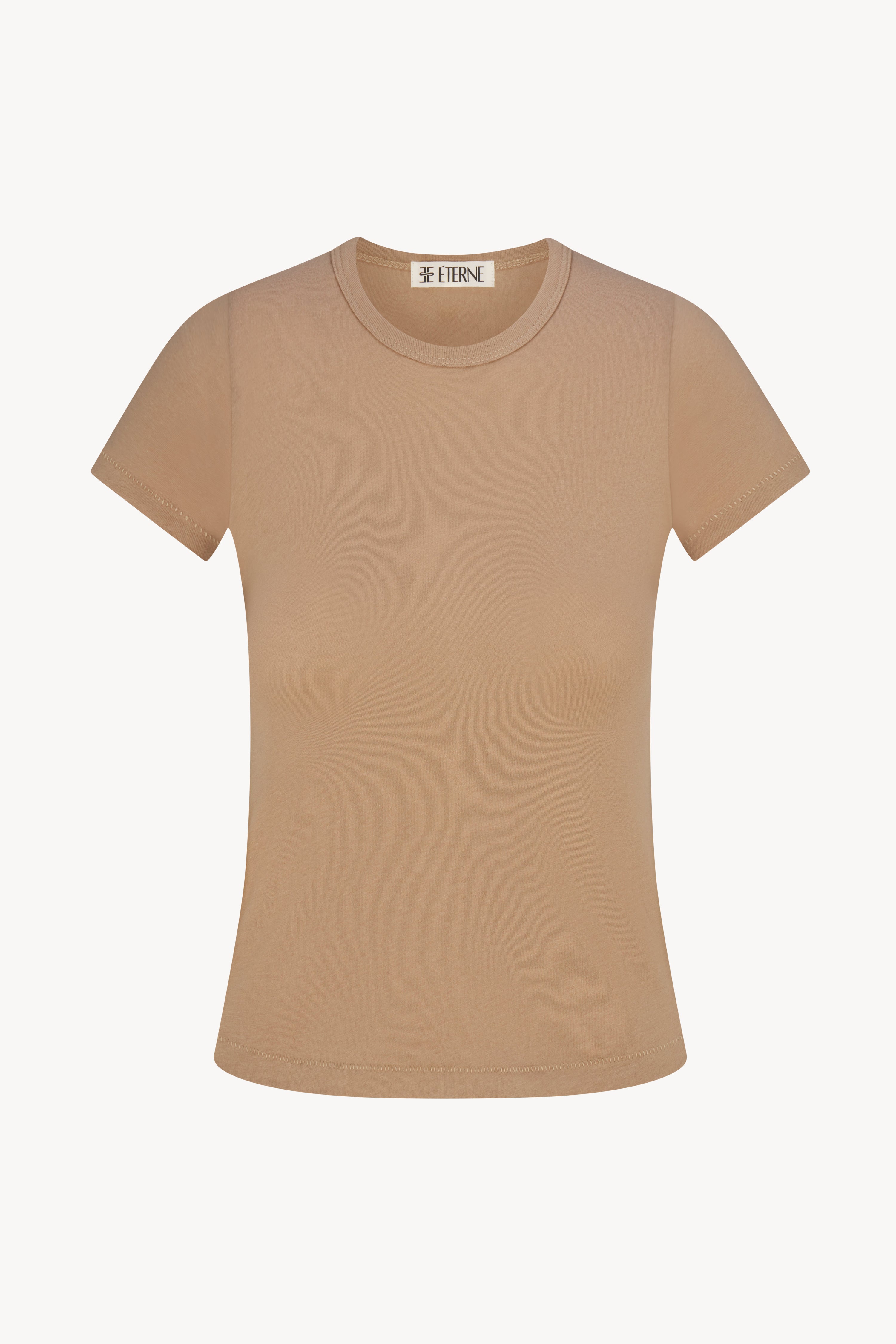 FITTED CREWNECK SHORT SLEEVE T-SHIRT