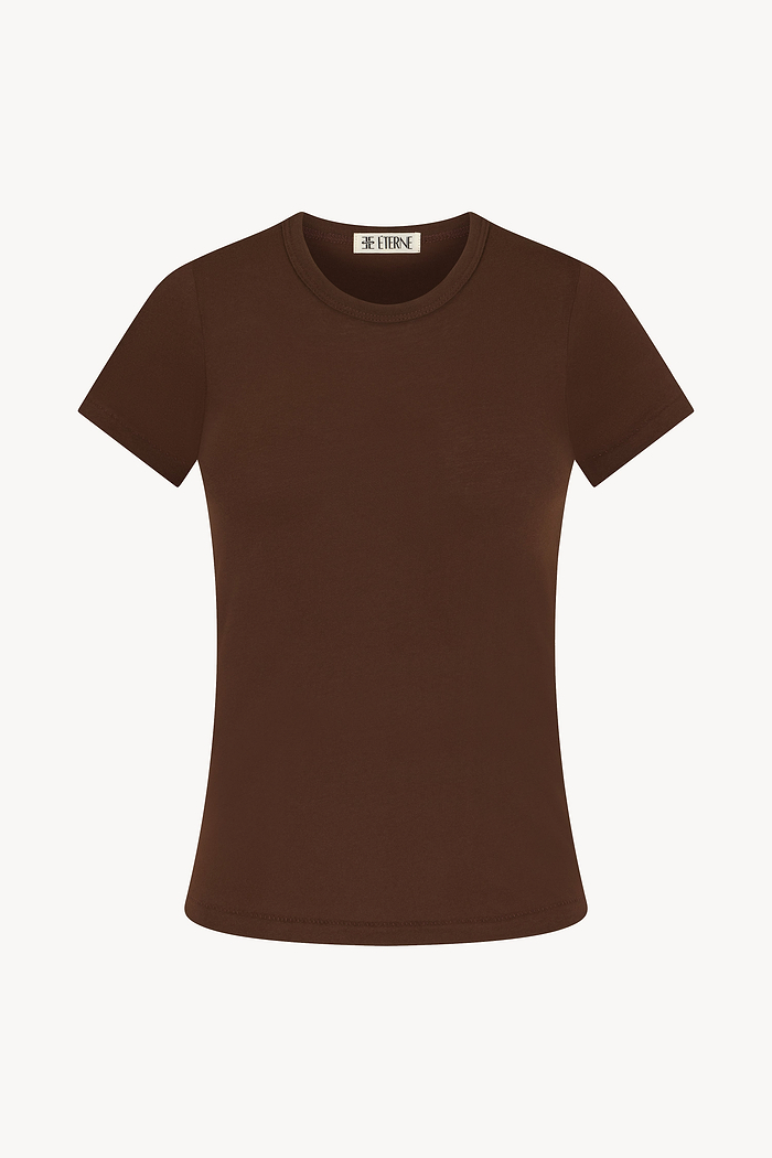 FITTED CREWNECK SHORT SLEEVE T-SHIRT