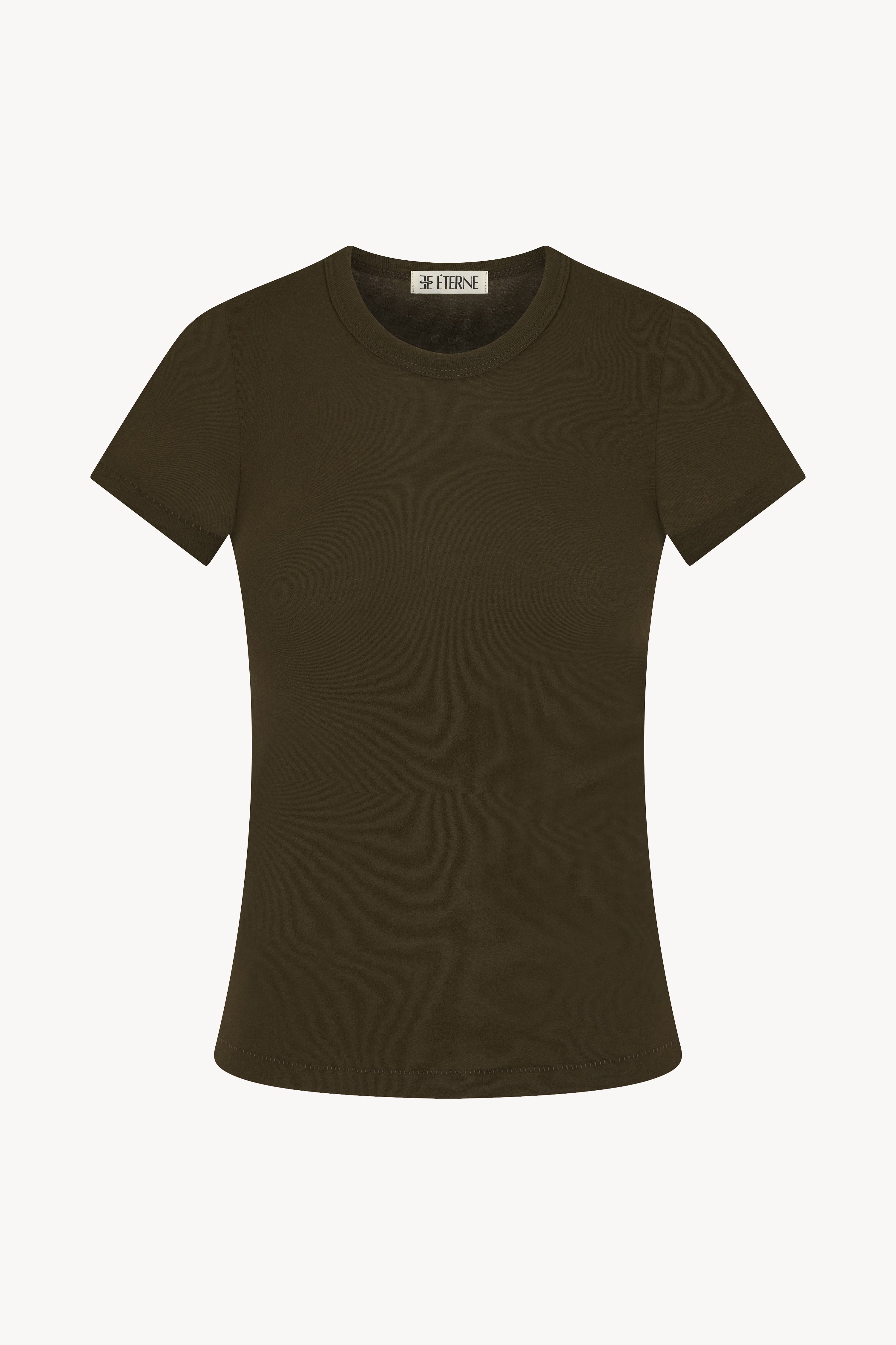 FITTED CREWNECK SHORT SLEEVE T-SHIRT