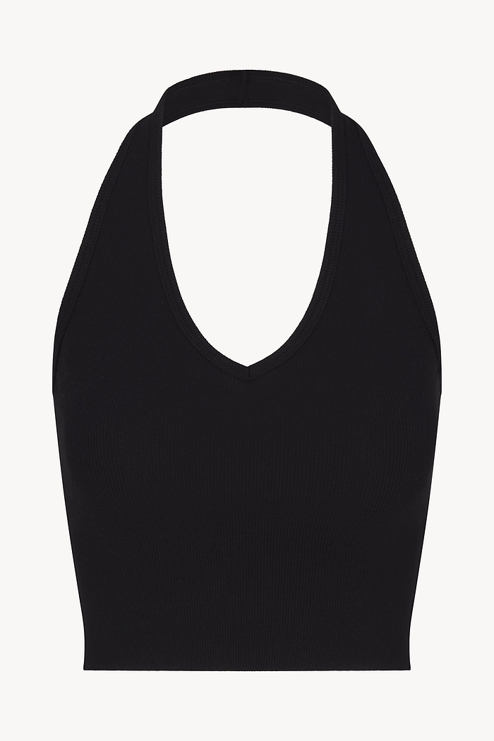 CROPPED HALTER TOP