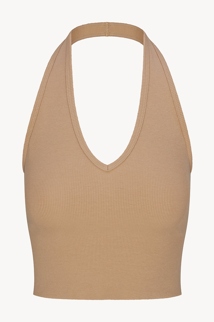 CROPPED HALTER TOP