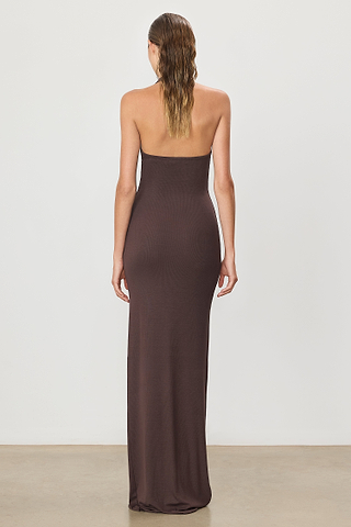 chinese dress ladies Eterne Halter Maxi Dress Black / S main image 1
