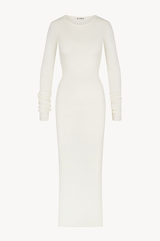 fitted lace wedding dress Jane White Long Sleeve Dress main image 1