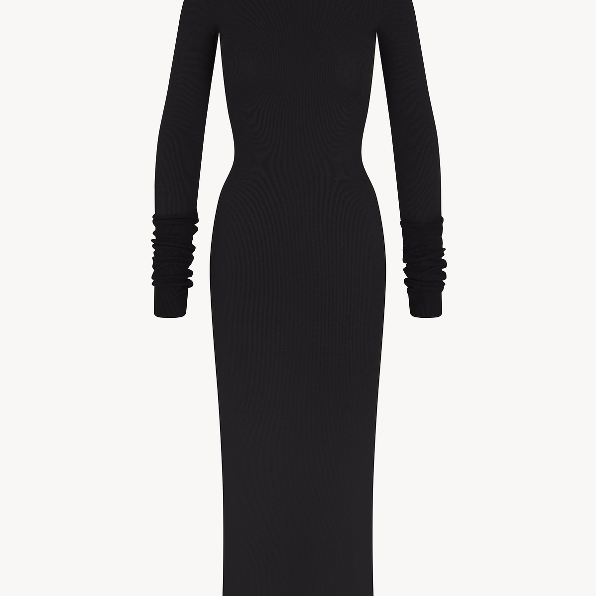 Eterne Long Sleeve Turtleneck Maxi Dress