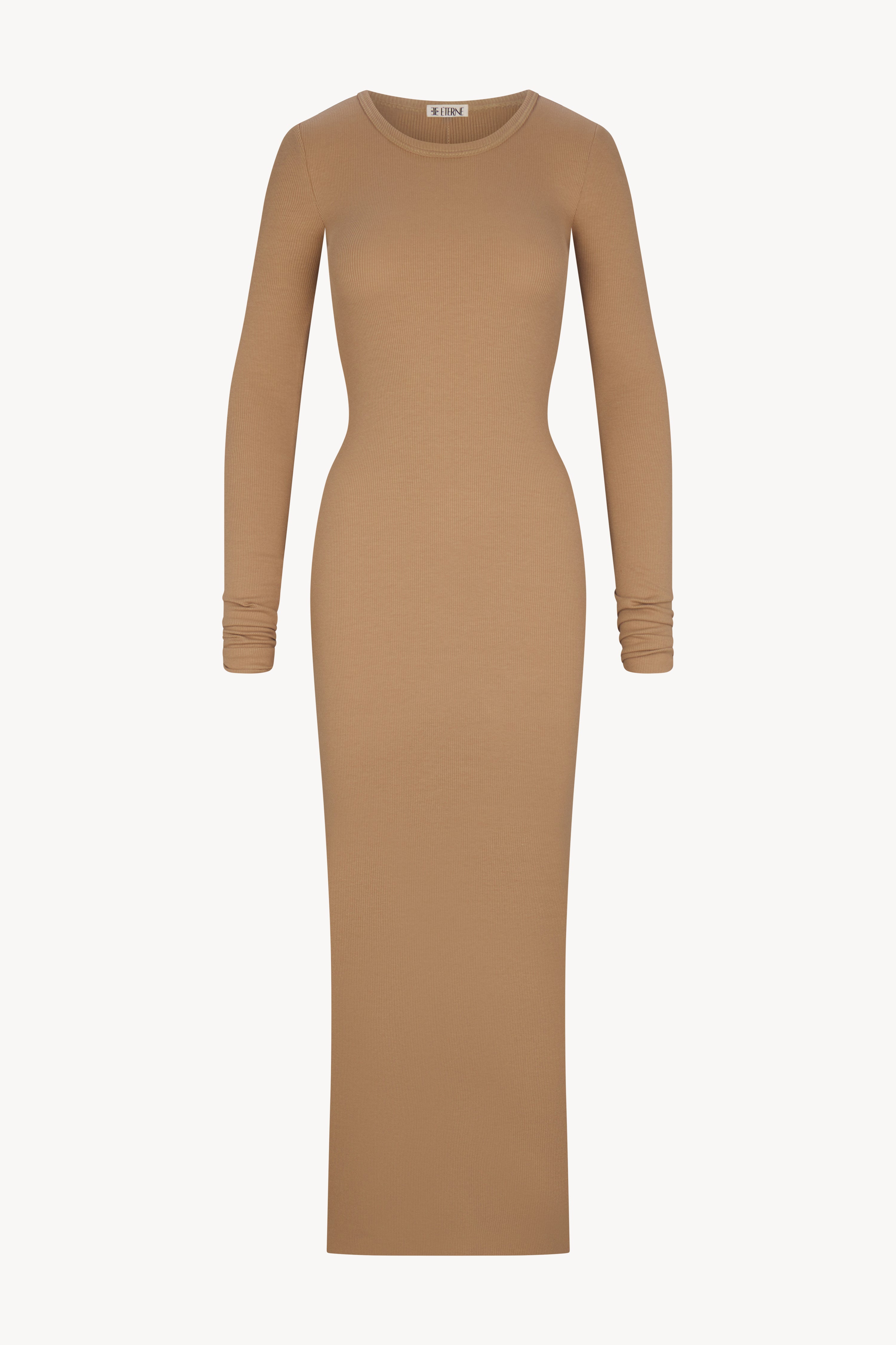 LONG SLEEVE CREWNECK MAXI DRESS