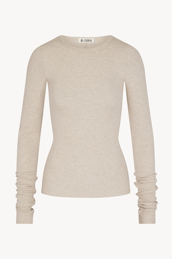LONG SLEEVE FITTED TOP