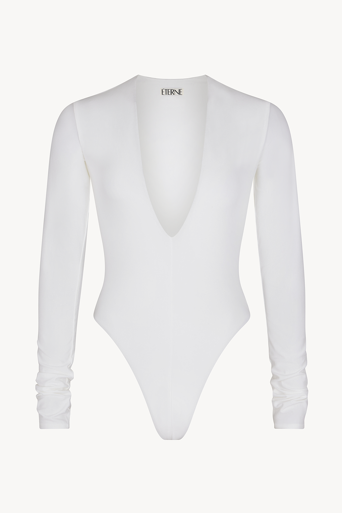LONG SLEEVE DEEP V BODYSUIT