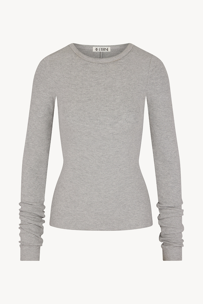 LONG SLEEVE FITTED TOP