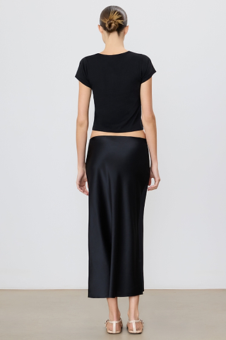 Camila Midi Skirt | Silk | Black Camila Midi Skirt | Silk | Black