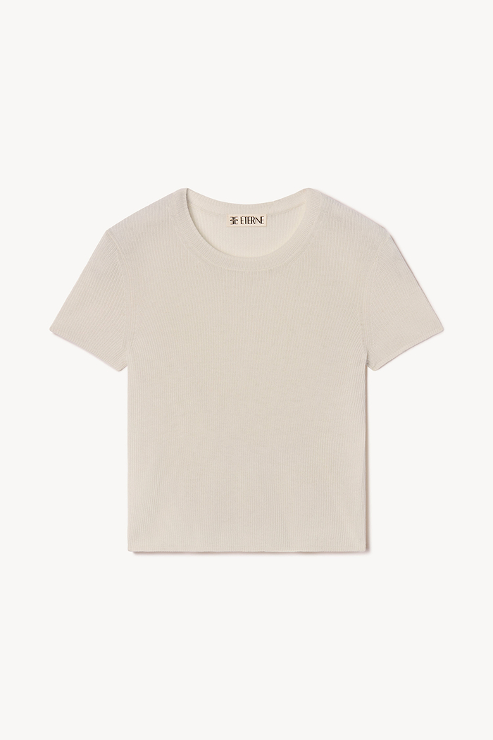 RIB STITCH BABY TEE